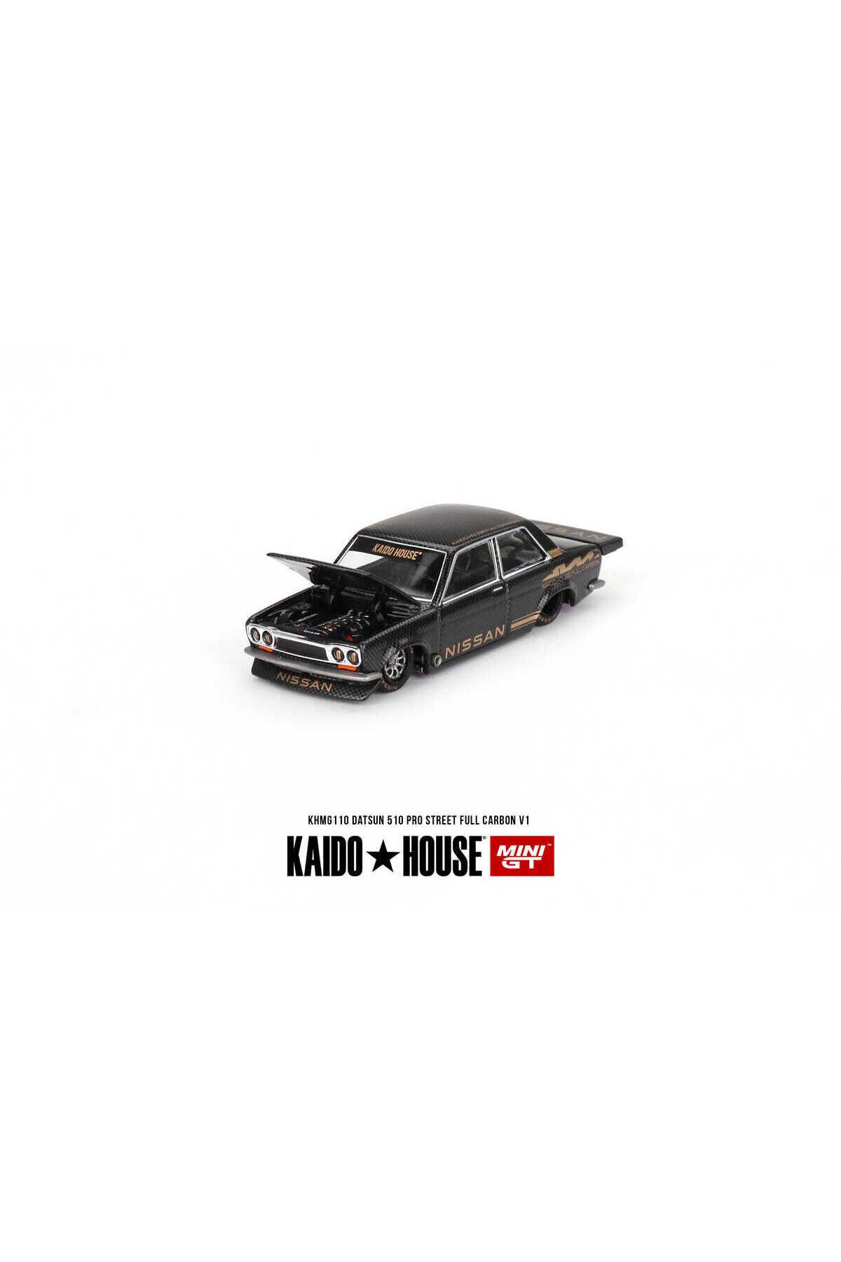 alpmodel Mini GT 1/64 Datsun 510 Pro Street Full Carbon V1 KHMG110