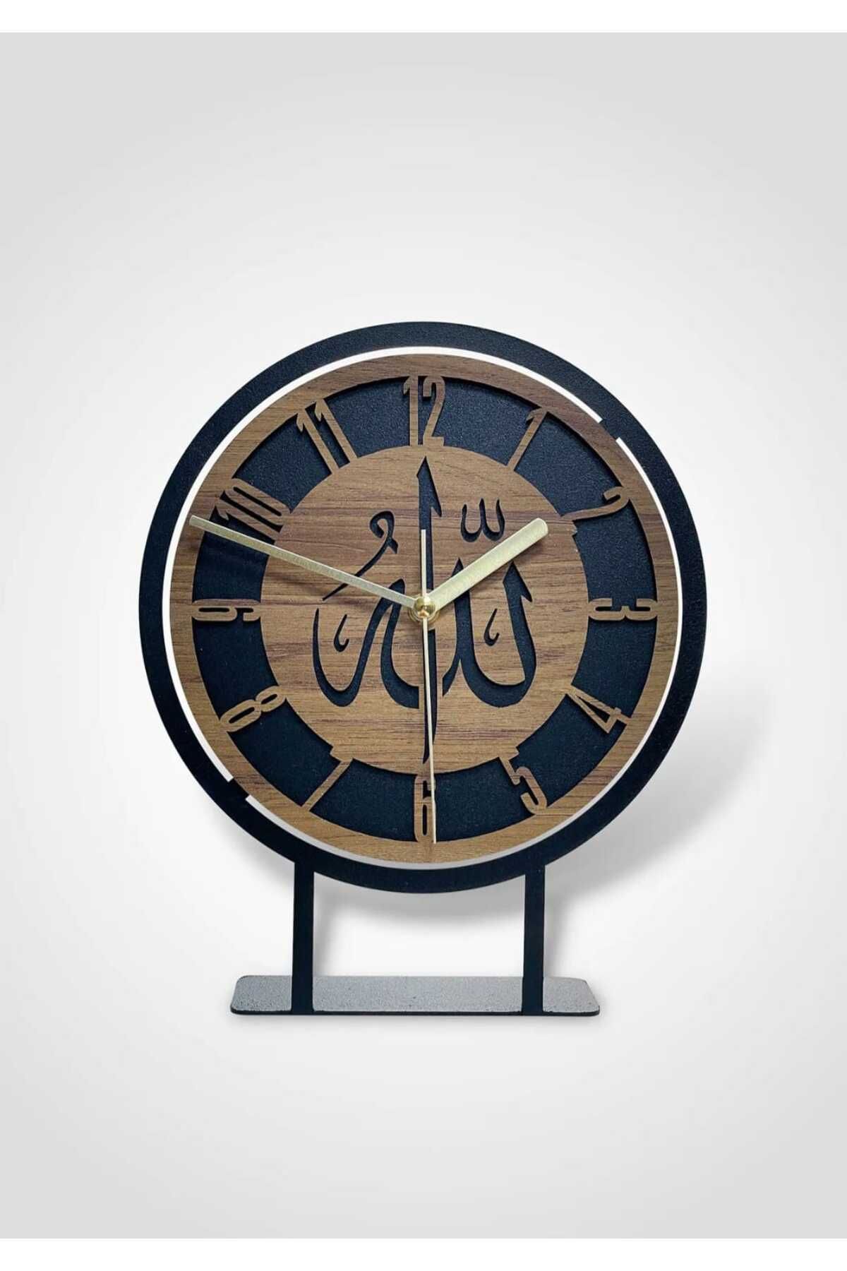 CENGİZ ÇEYİZ Metal Sarkaçlı 22x27 cm Dekoratif Masa Üstü Saati G-24
