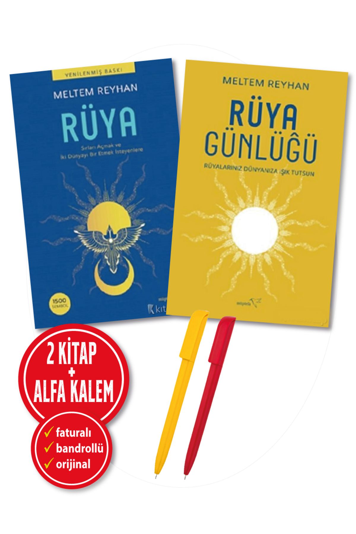 Müptela Yayınları Alfa Kalem+ Meltem Reyhan 2 Kitap(Rüya+Rüya Günlüğü) Kişisel Gelişim YENİ Müptela Yayınevi