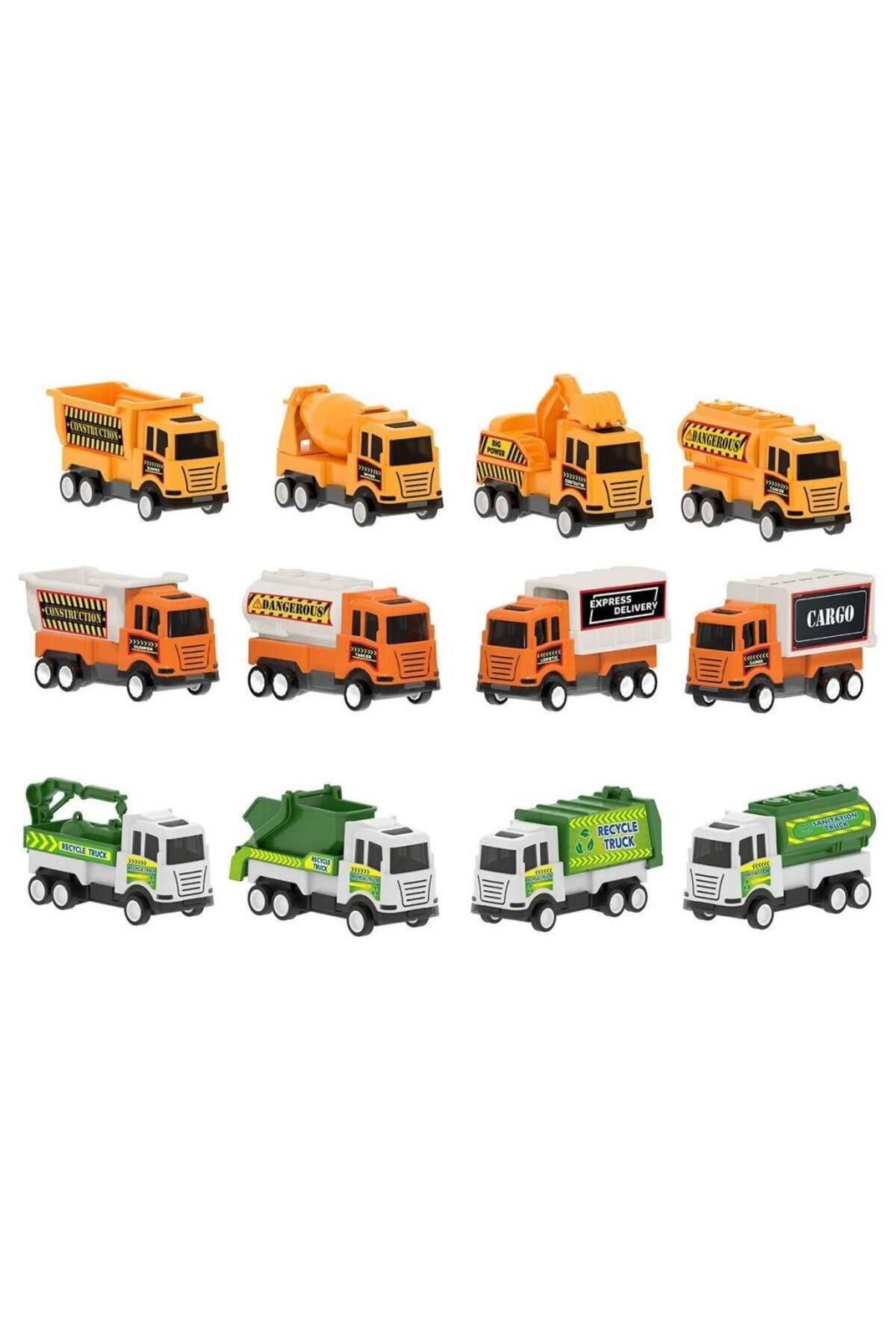 Toptan Bulurum 07 628 Çek Bırak Mini Kamyonlar İş Serisi (Adet)
