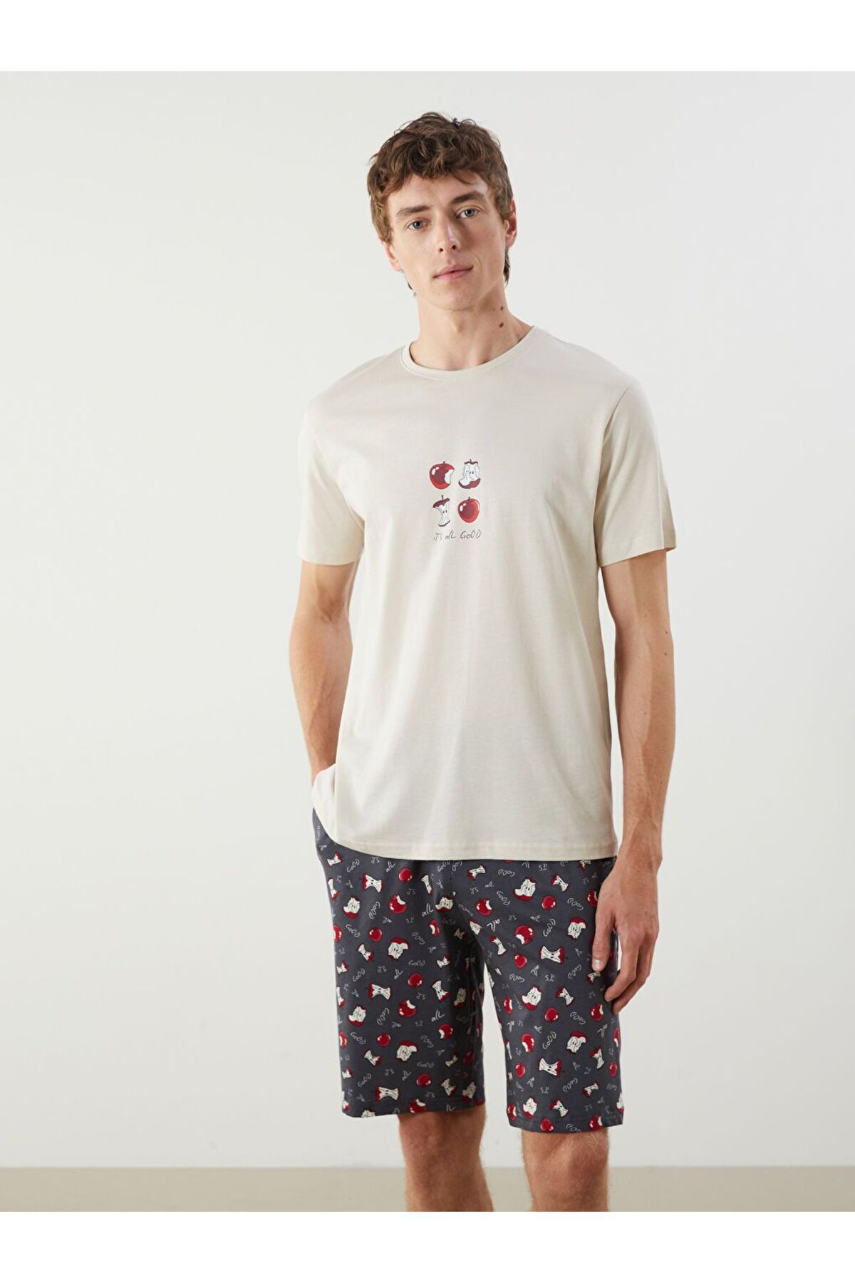 LC Waikiki Standart Kalıp Erkek Şortlu Pijama Takımı