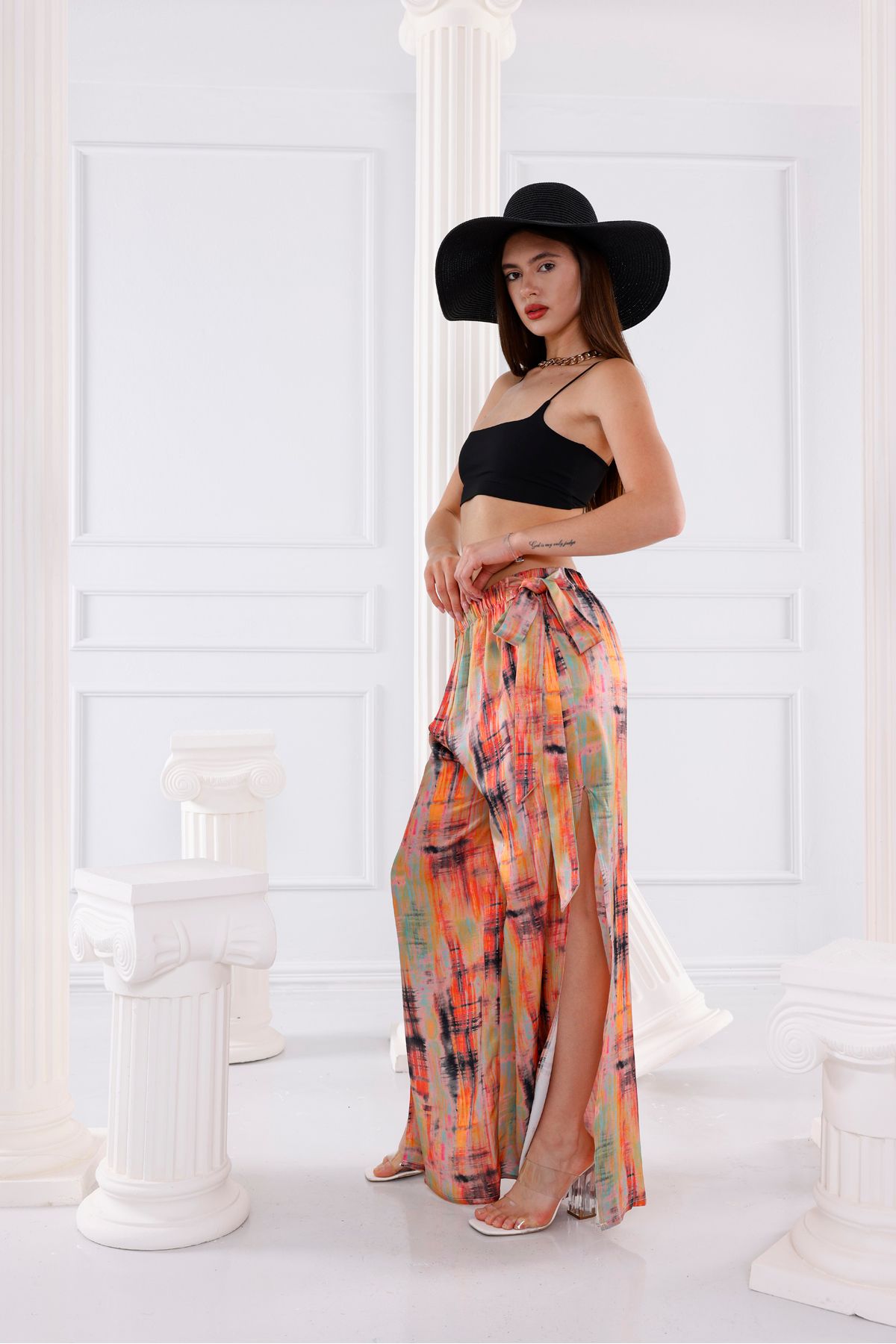 Trend Studio Grace Vegan İpek CUPRO Pantolon