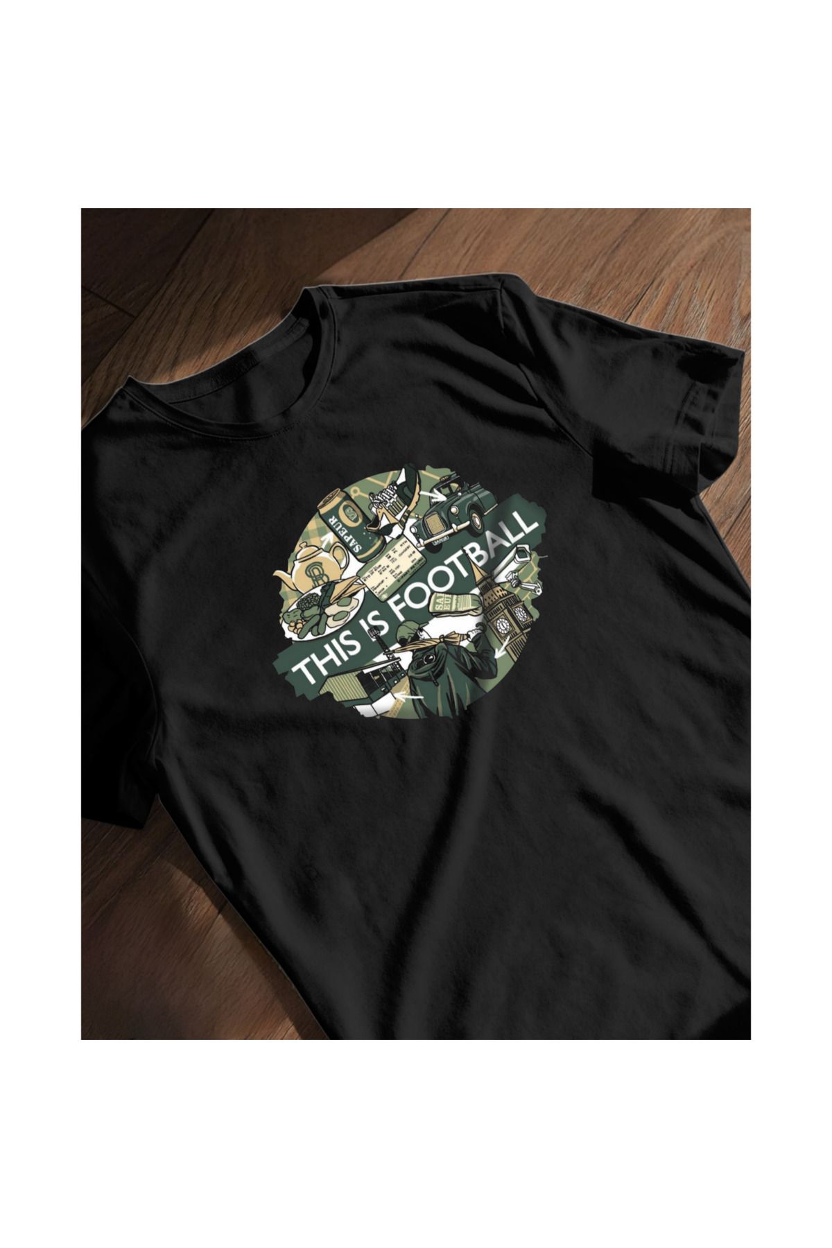 SARI THIS IS FOOTBALL TEMALI TSHIRT %100 PAMUK