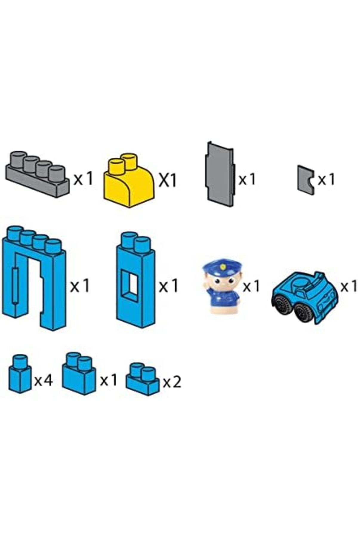 Moon-Police Patrol – Building Block Toy Set Learning Toddlers Colorful Building Bricks 4