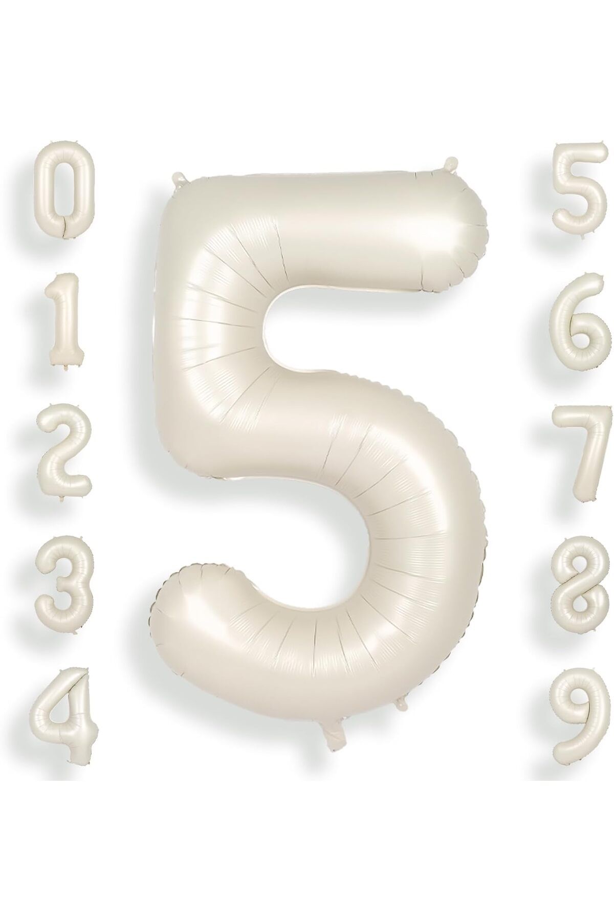 UVERTE 5 Yaş Gold Altın Renk Folyo Balon 34 İnç 80 CM Doğum Günü Partisi İçin