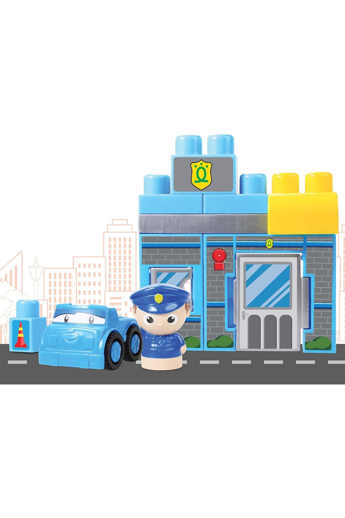 Moon-Police Patrol – Building Block Toy Set Learning Toddlers Colorful Building Bricks 7