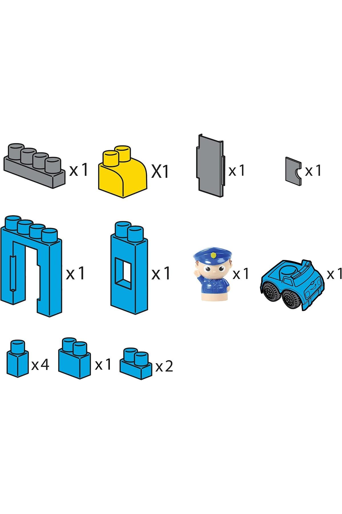 Moon-Police Patrol – Building Block Toy Set Learning Toddlers Colorful Building Bricks 3