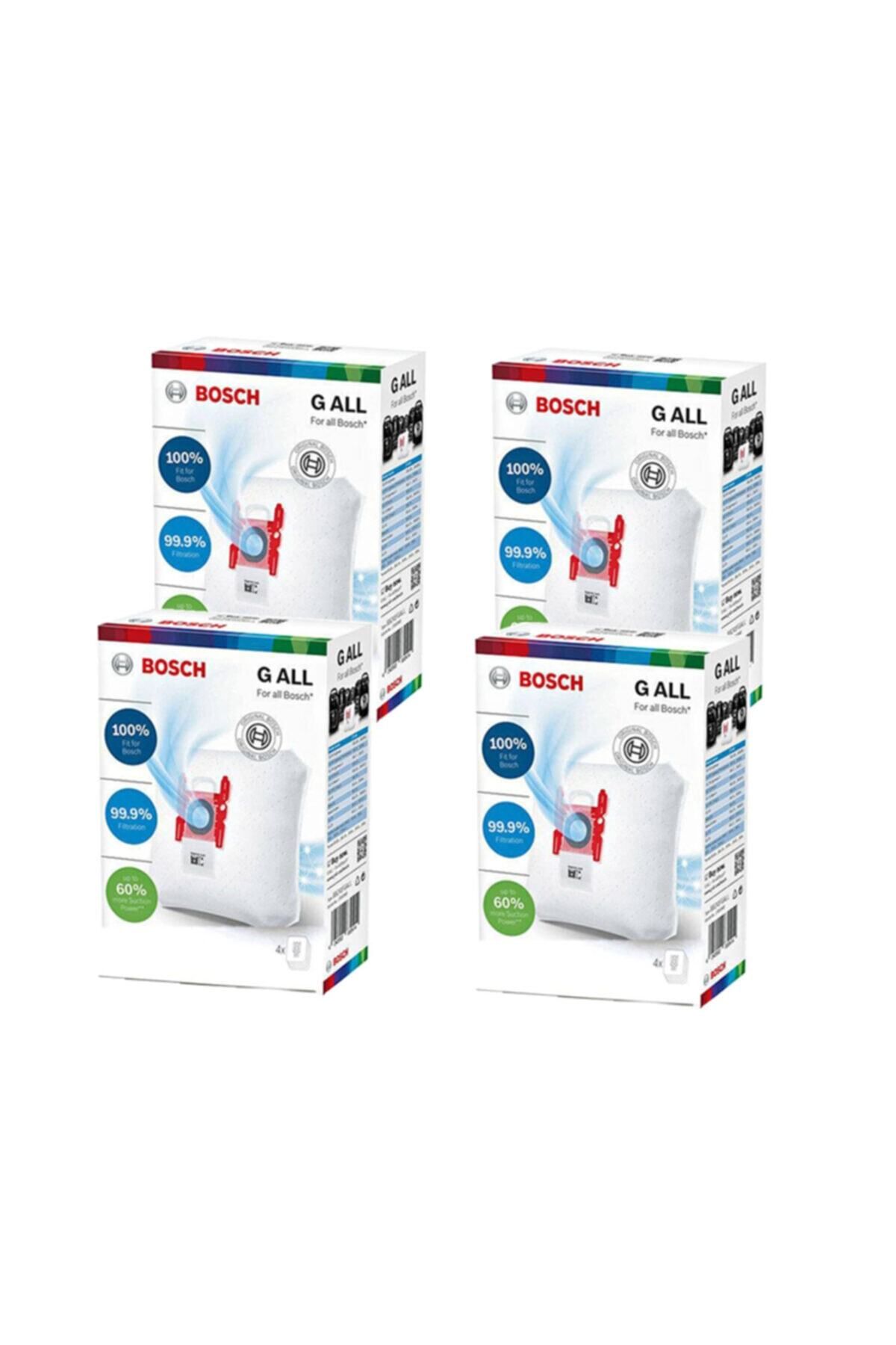 Ermiya 2 Kutu 8 Ad Bosch Type G Elektrikli Süpürge Toz Torbası G Tipi+1 Ad Performer Motor Koruma Filtresi