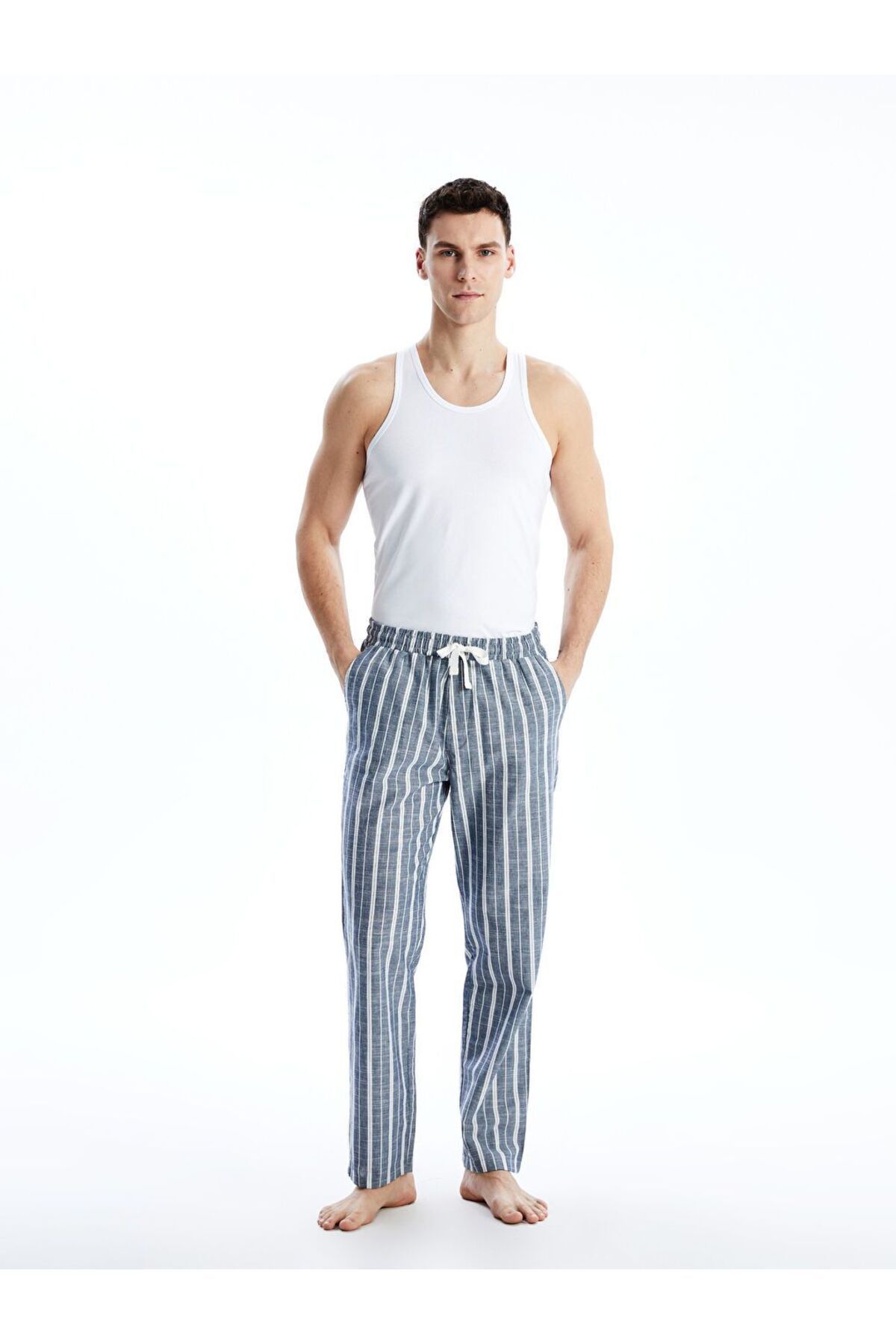 LC Waikiki Standart Kalıp Çizgili Erkek Pijama Altı