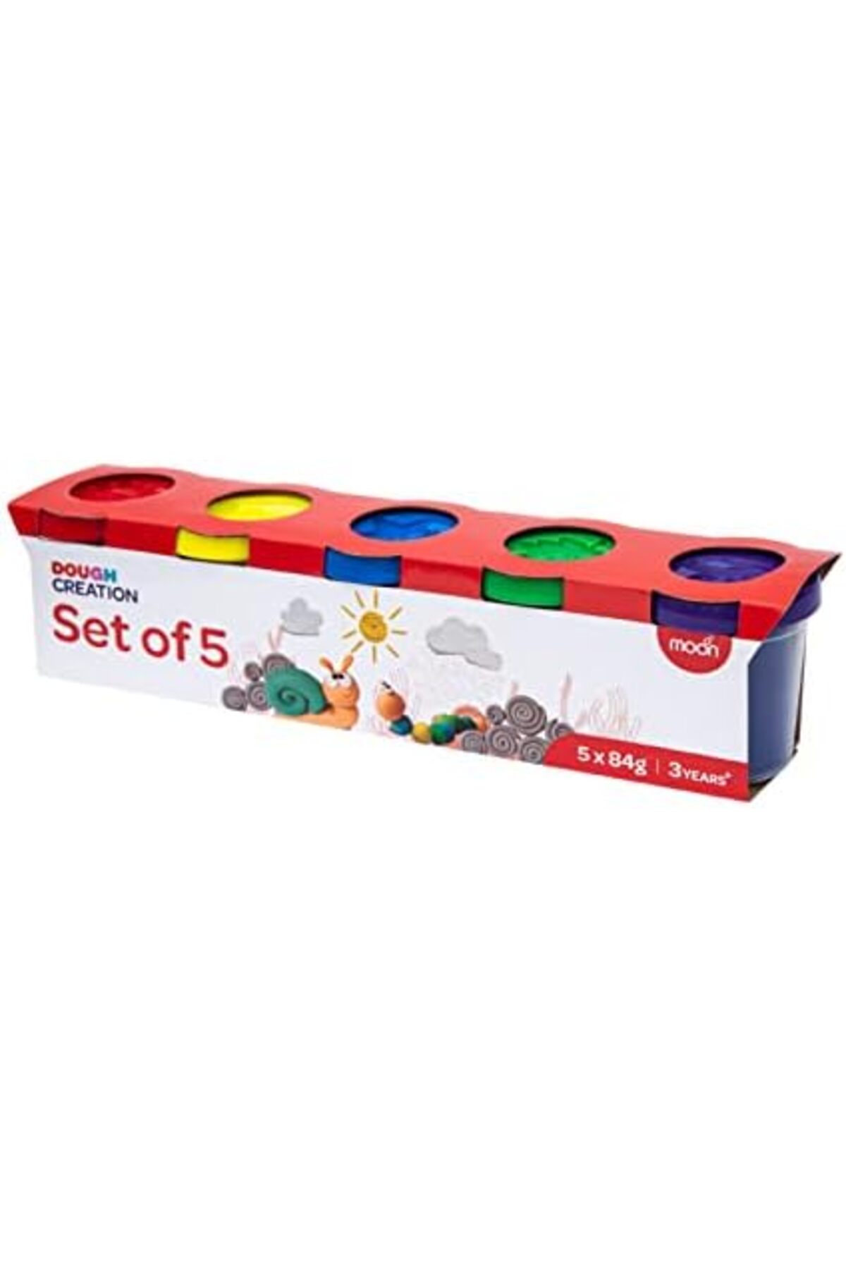 مجموعه ۵ عددی Dough Creations – خمیر بازی متنوع برای کودکان – خمیر مدلسازی غیرسمی