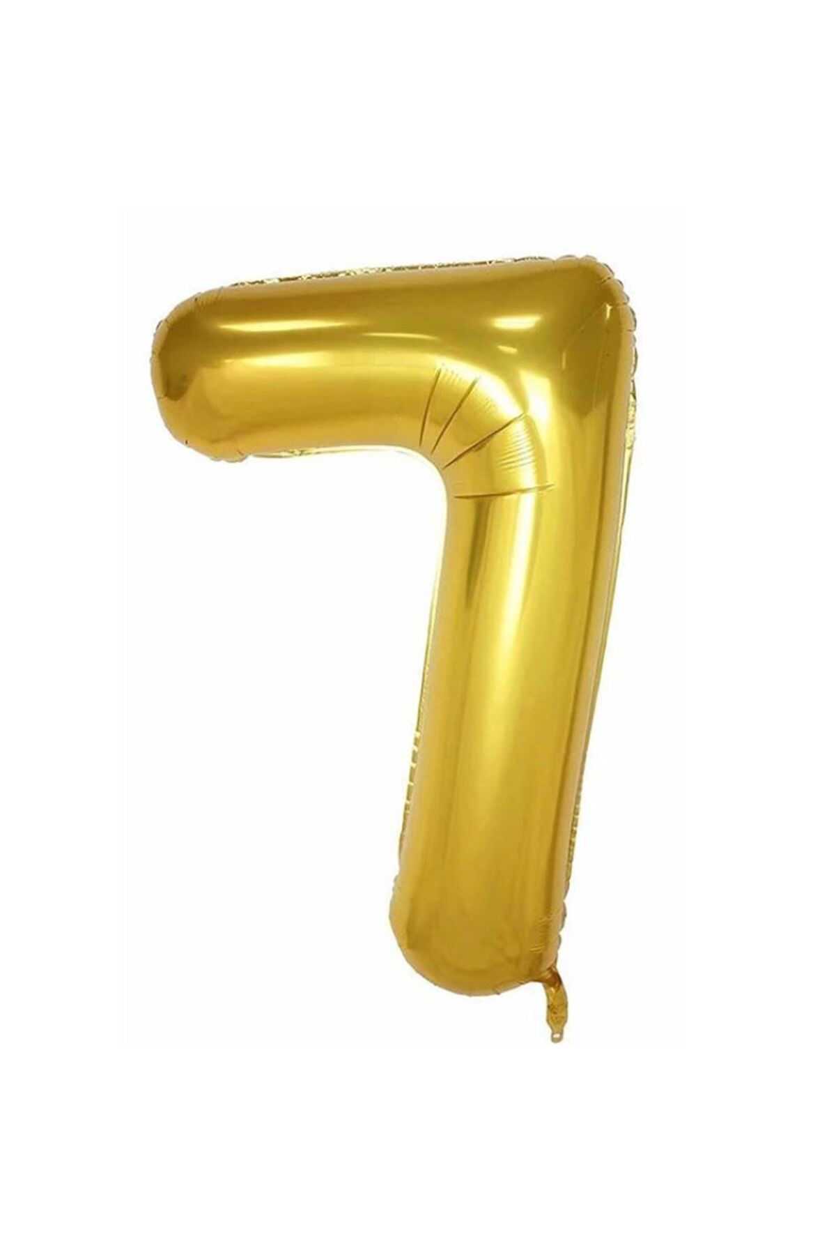 UVERTE 7 Yaş Gold Altın Folyo Balon 34 İnç 80 cm Doğum Günü Balonu Parti Balonu