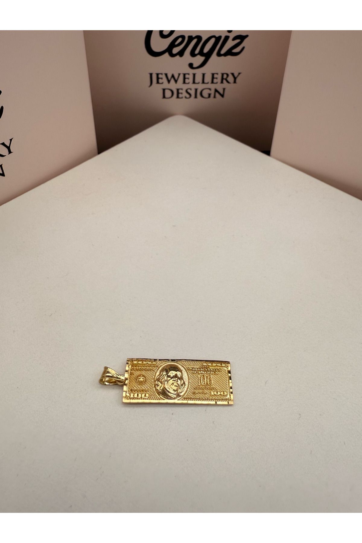 cengizjewellery 14 Ayar Altın Dolar Kolye Ucu