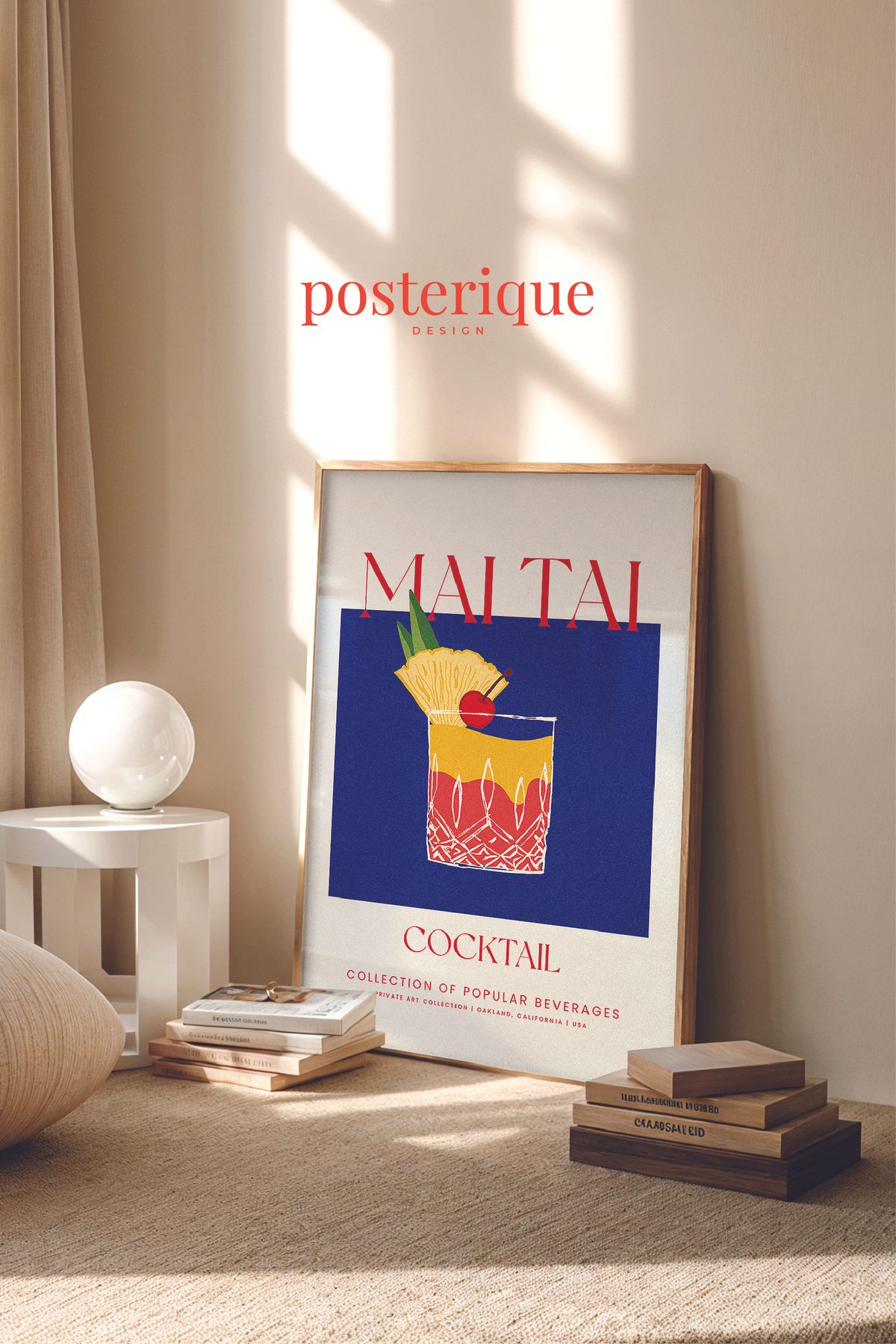 posterique Mai tai Çerçevesiz Poster Çerçevesiz Tablo