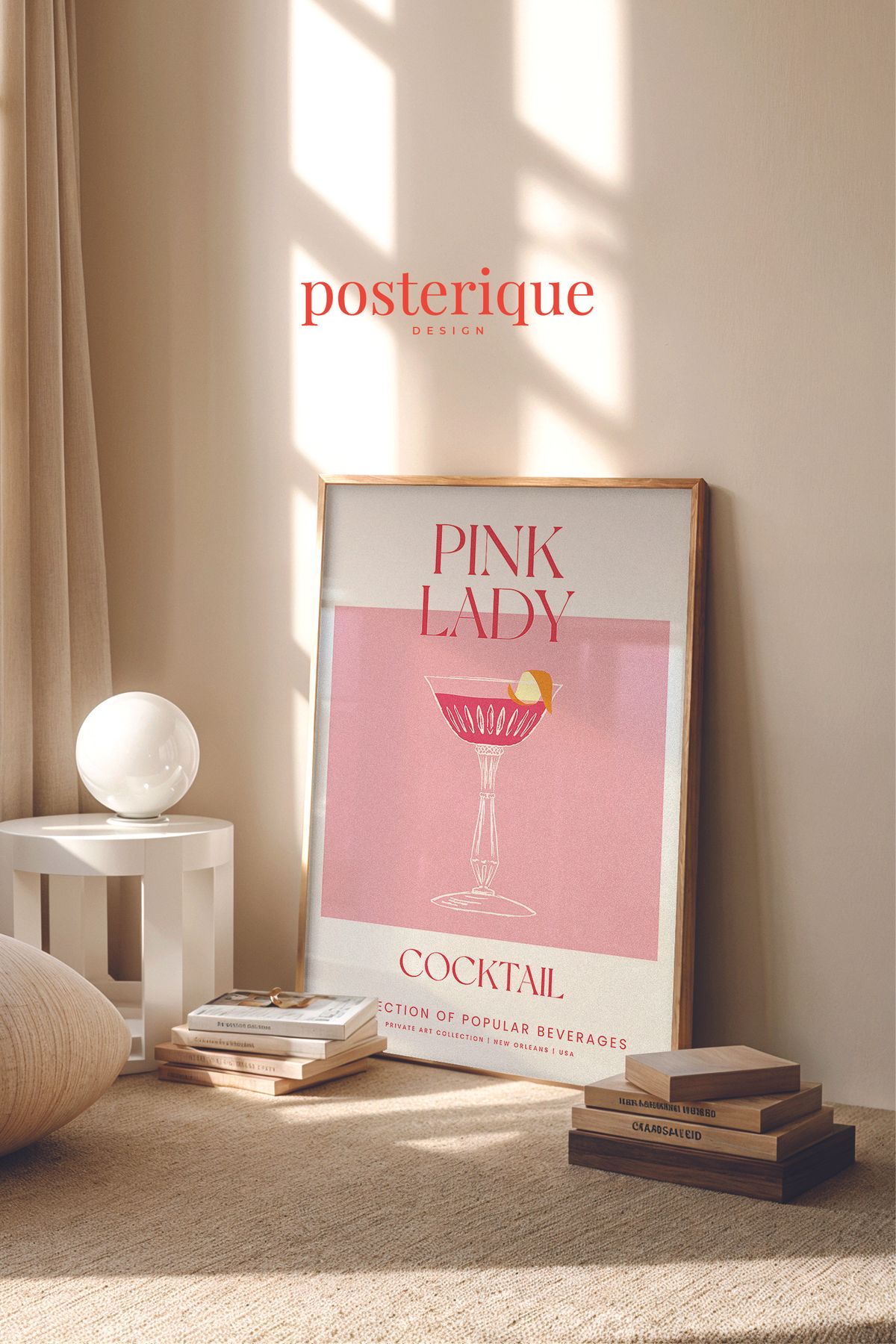 posterique Pink Lady Çerçevesiz Poster Çerçevesiz Tablo