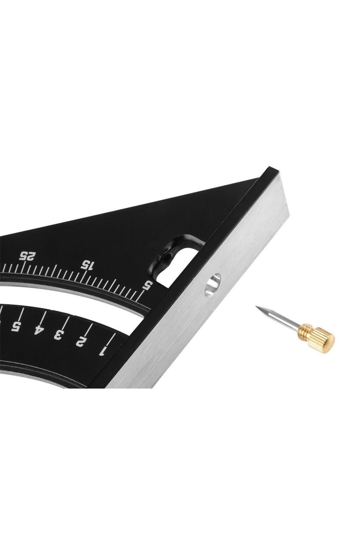 NEO-Carpenter's Square, With Folding Ruler, Aluminum, Triangular, 185x317 Mm, 4