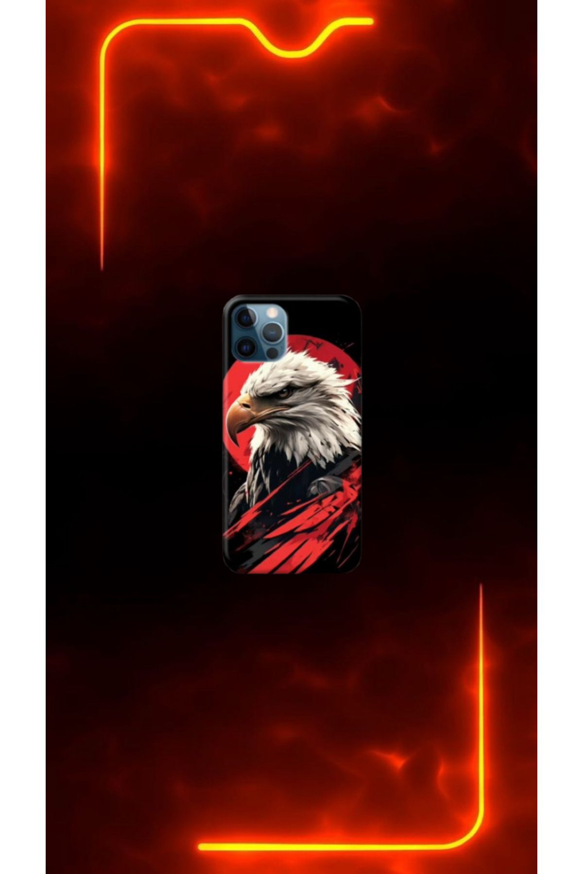 cover shopp Kartal Desenli Kılıf Tasarımı-3 IP 12 Pro