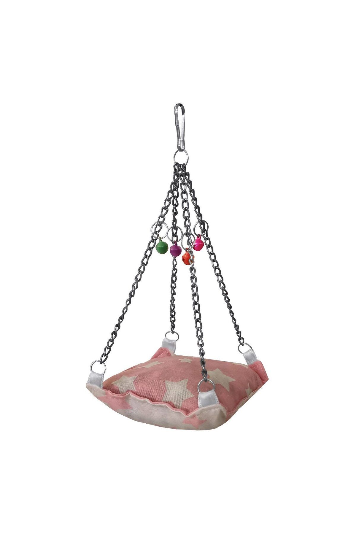 merland benvecocuk Yıldız Desenli Minder Ve Çanlı Kuş Hamağı 9*9-18 cm