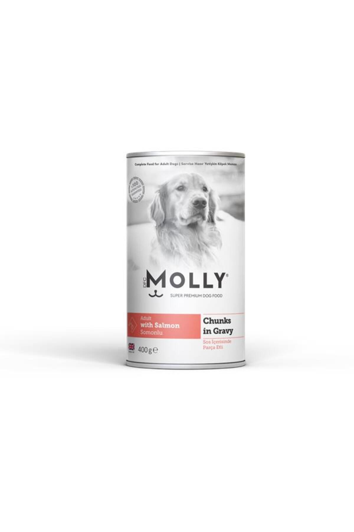 Molly Konserve Yetişkin Köpek Soslu Somonlu 400 Gr