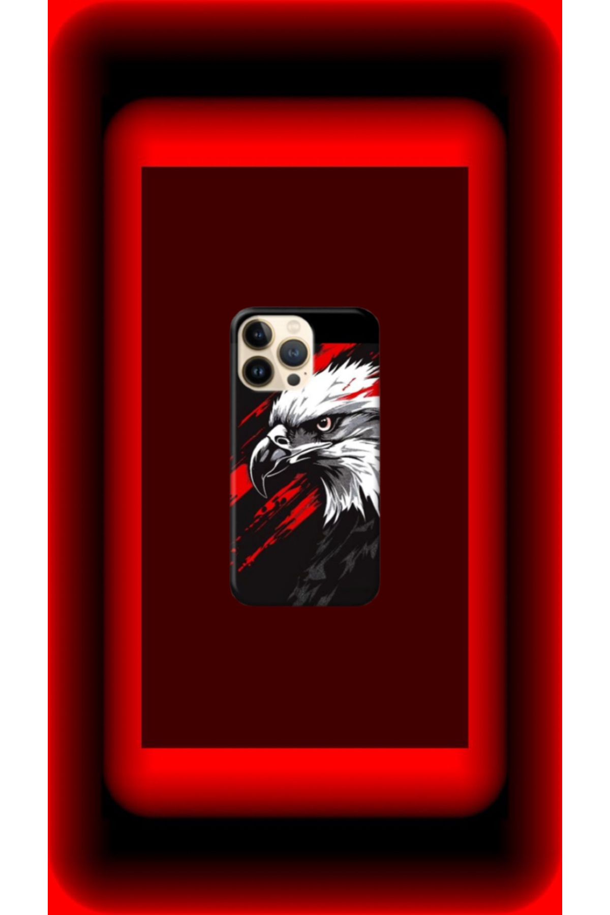 cover shopp Kartal Desenli Kılıf Tasarımı-3 IP 13 Pro Max