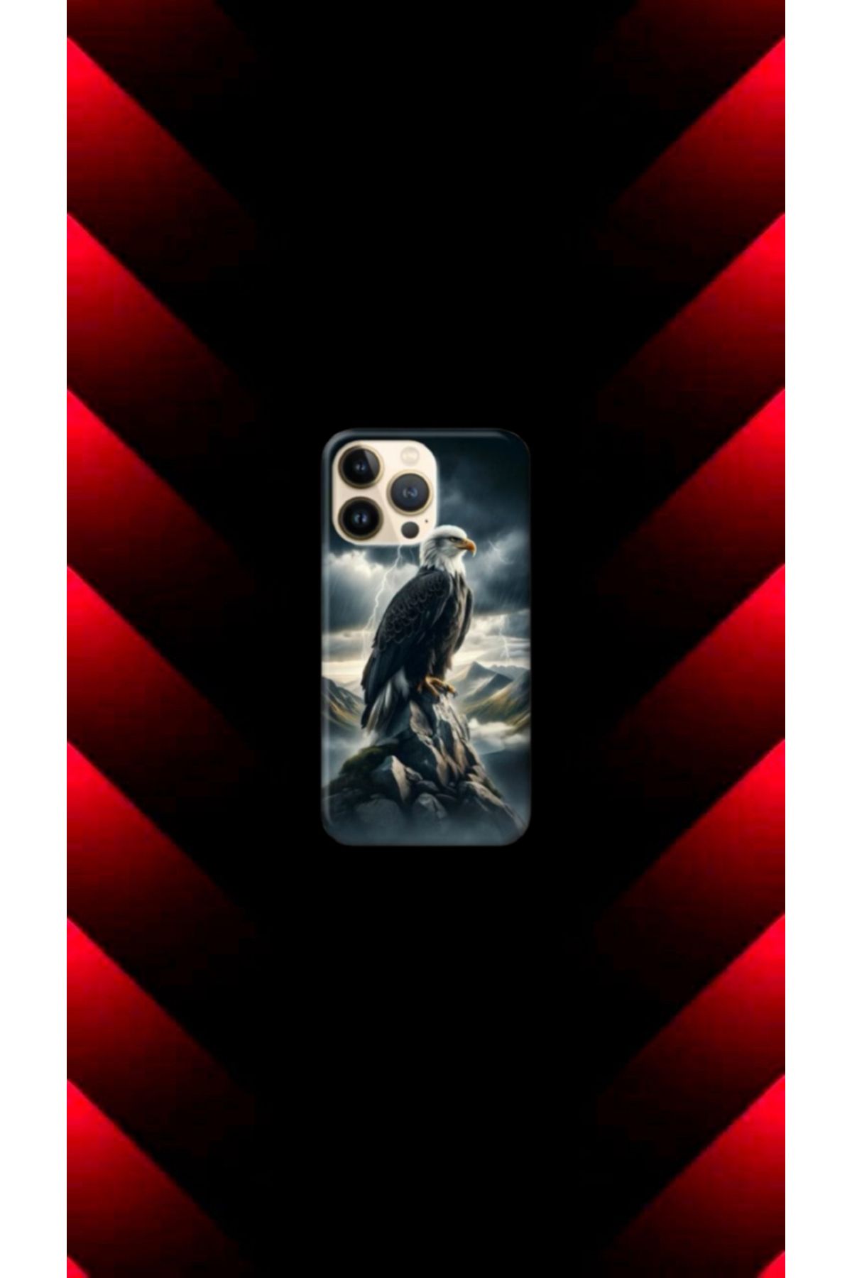 cover shopp Kartal Desenli Kılıf Tasarımı-5 IP 15 Pro Max