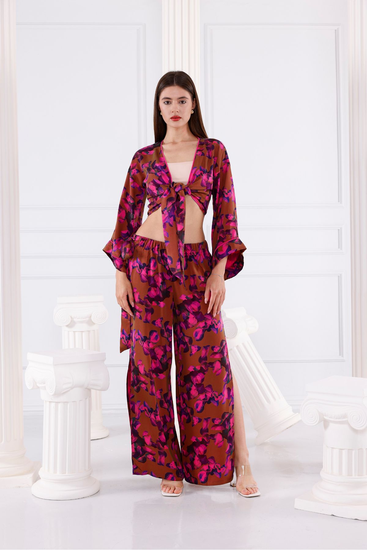 Trend Studio Astrid Vegan İpek CUPRO Cropped
