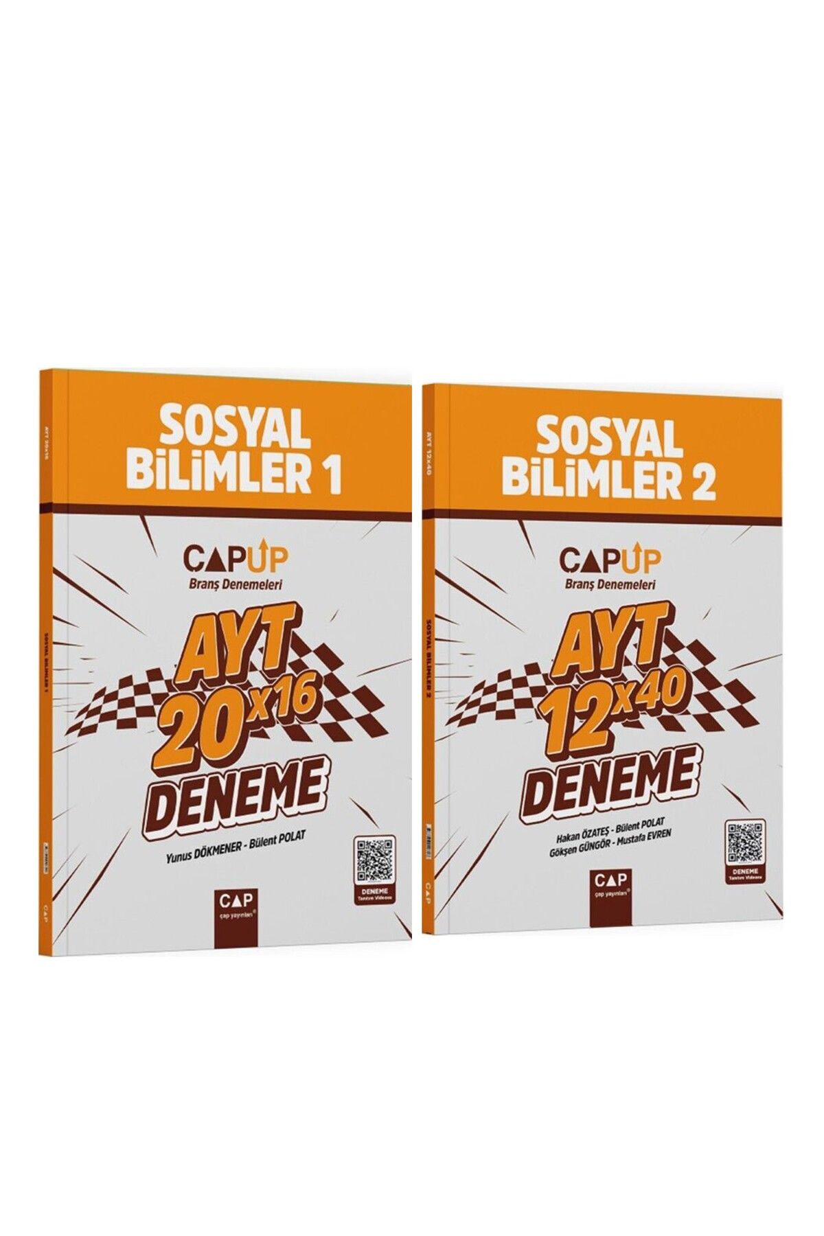 Ankara Kitap Merkezi Çap Yayınları AYT Sosyal Bilimler 1 ve 2 Deneme Seti 2 Kitap