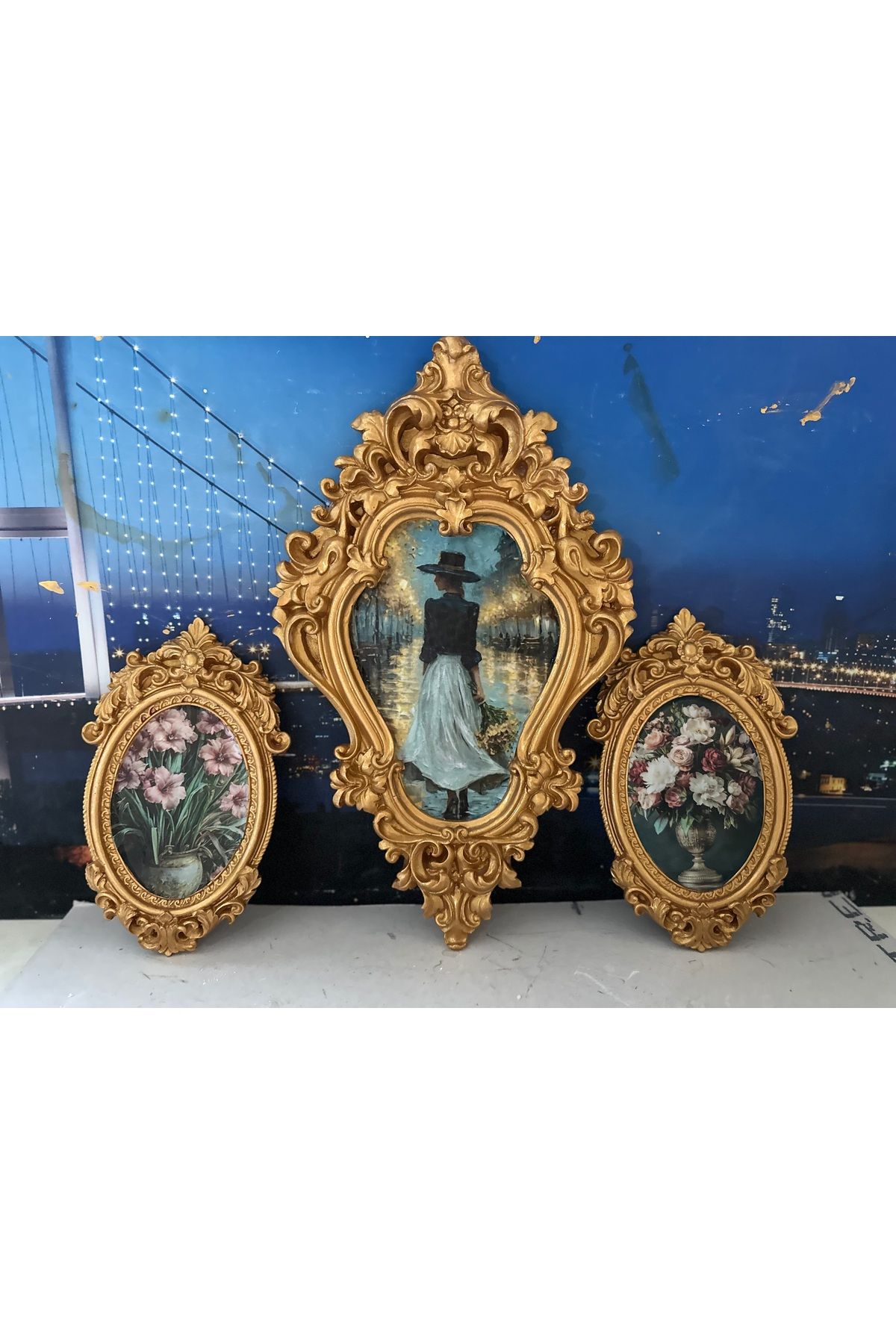 busraconcept Vintage tarzı tablo set 3lü ,duvar tablo
