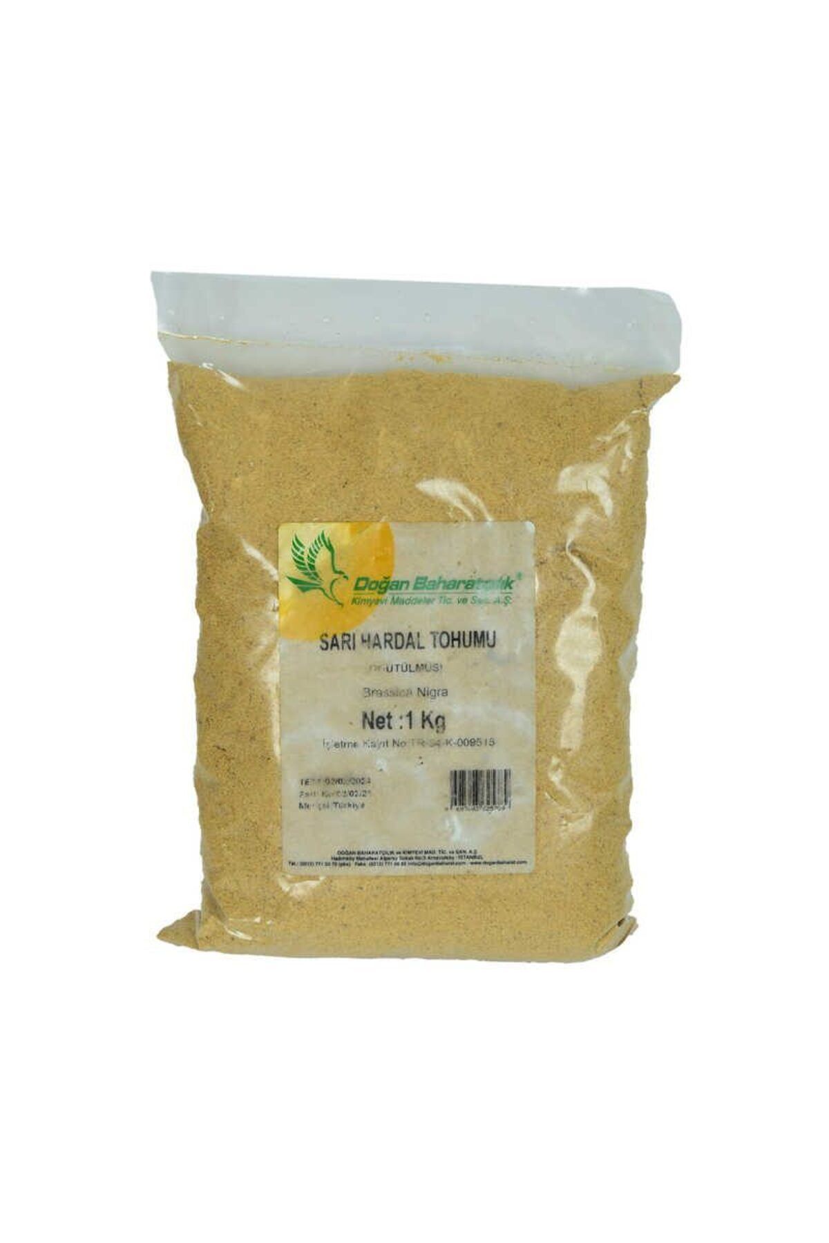 merland benvecocuk Hardal Tohumu Öğütülmüş Doğal Sarı 1000 Gr Paket