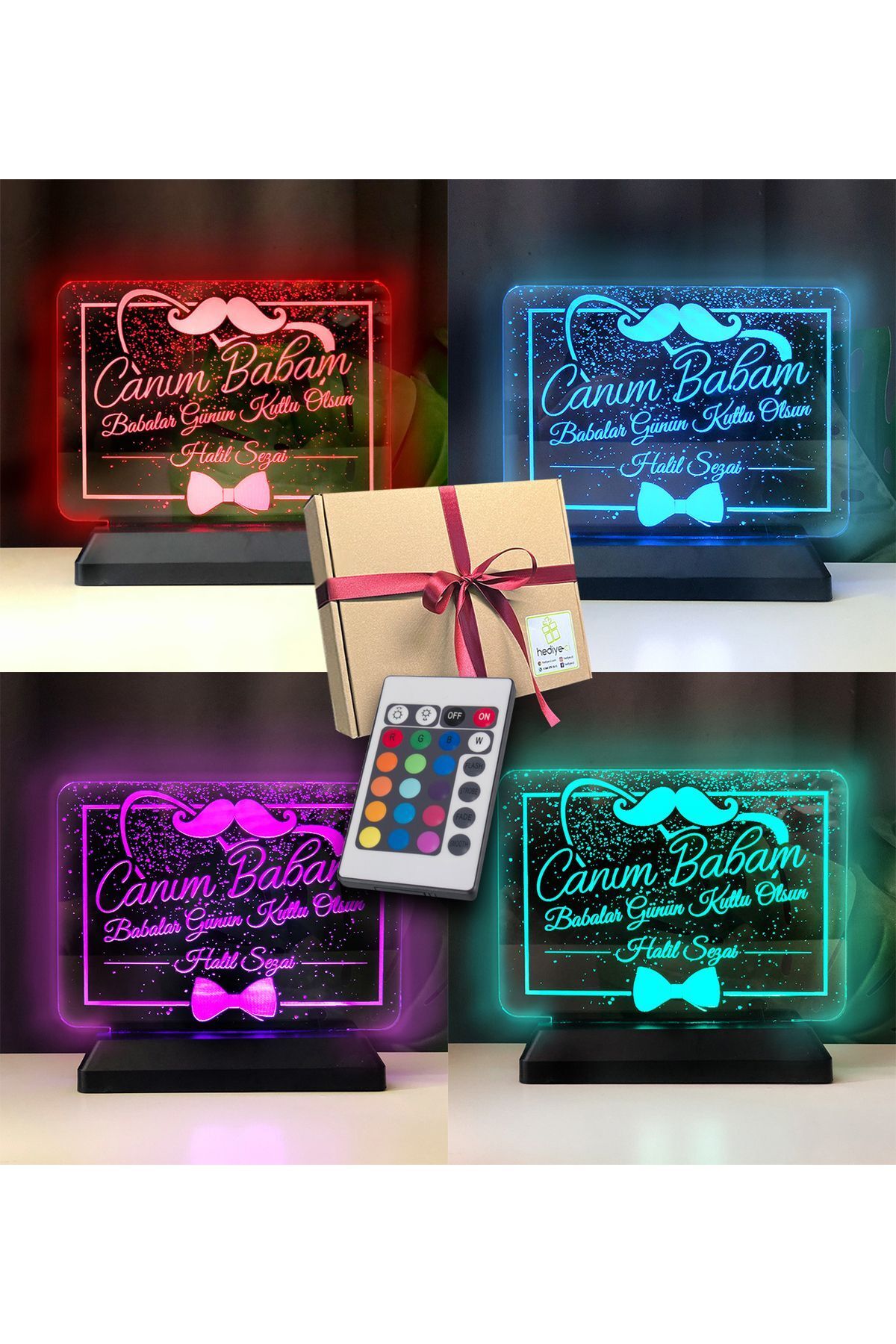 SerenityHaven Canım Babam Led Gece Lambası