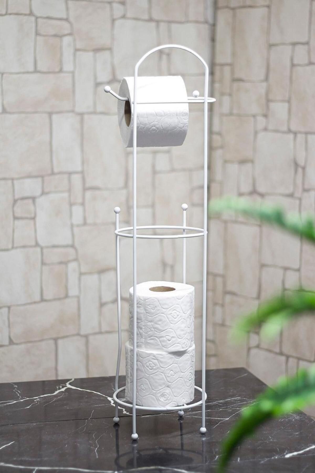 Avantaj Kapıda ® Ferforje Wc Tuvalet Kağıtlık Beyaz