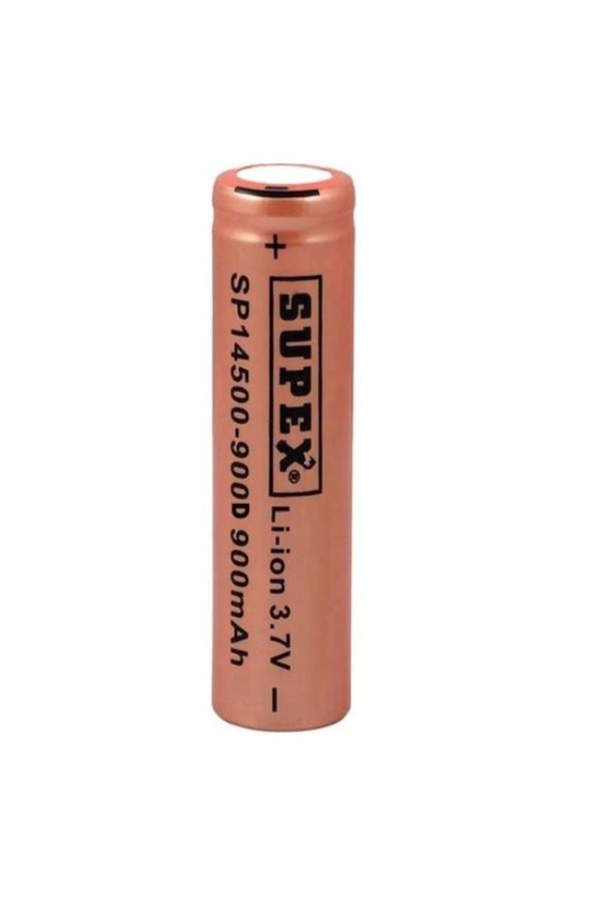 Findit SUPEX 14500-900D LİTYUM ION 3.7V 900MAH ŞARJ EDİLEBİLİR DÜZ KAFA BAŞLIKSIZ PİL (2818)