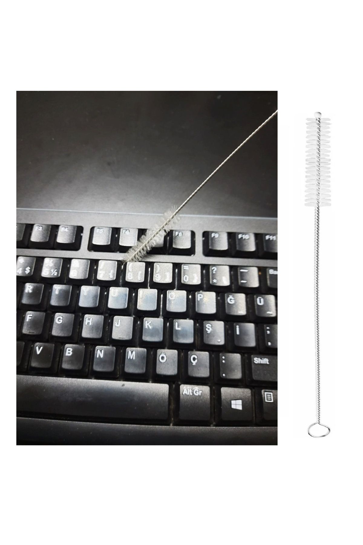 Findit 3 Lü Pratik Fırça Esnek Bükülebilir Klavye Mouse Arası Temizlik Fırçası (2818)