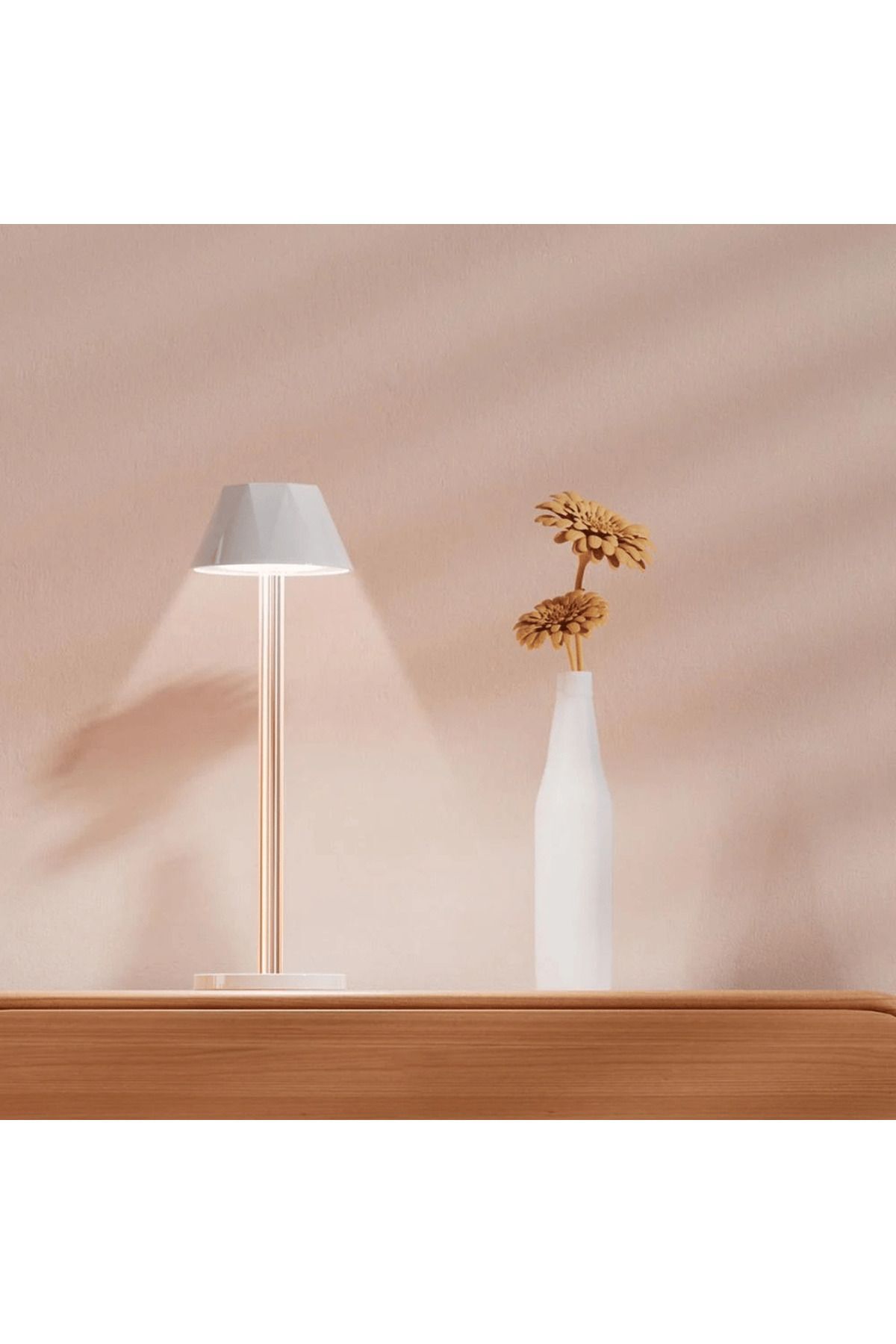 SerenityHaven Dokunmatik Şarjlı Dekoratif Mellea Led Masa Lambası