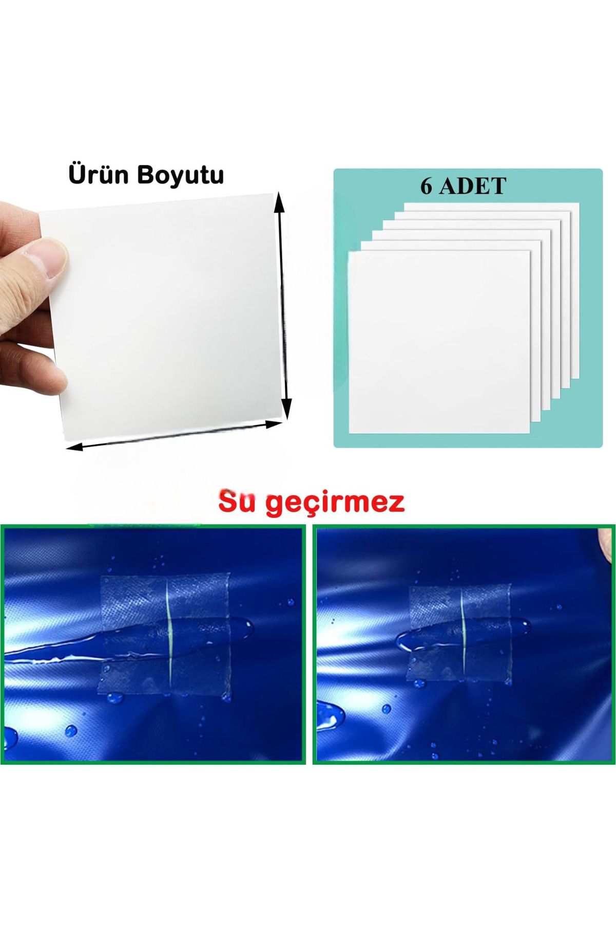 Sea Home Intex Şişme Simit, Havuz 6'lı Paket Onarım Kiti Yatak ,Bot Tamir Onarım Yaması M-59631