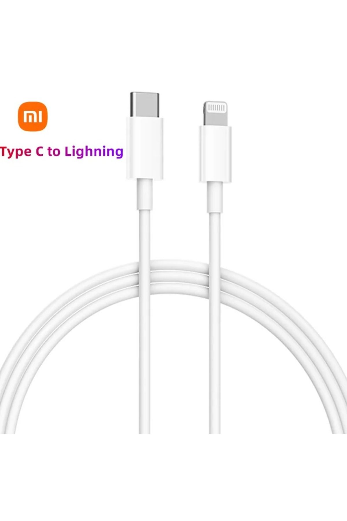 Xiaomi-كابل لايتنينج من شاومي PD3.0 بقدرة 20 وات من النوع C بطول 2 متر، مناسب لأجهزة أبل 14 و13 و12 و11 برو ماكس X XR 1