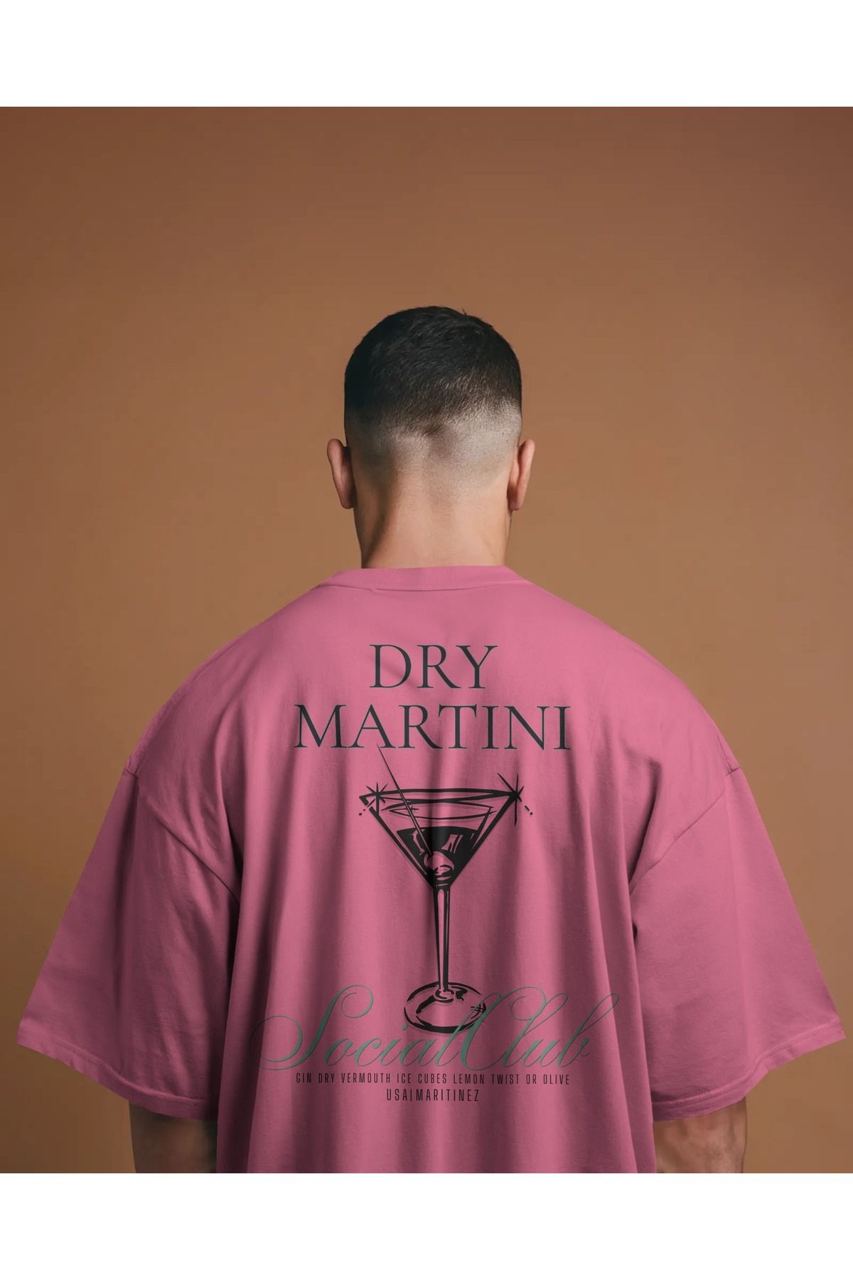 Etiole Studio Dry Martini - Oversize Tişört | Unisex Tişört | Rahat Kesim Etiole Studio