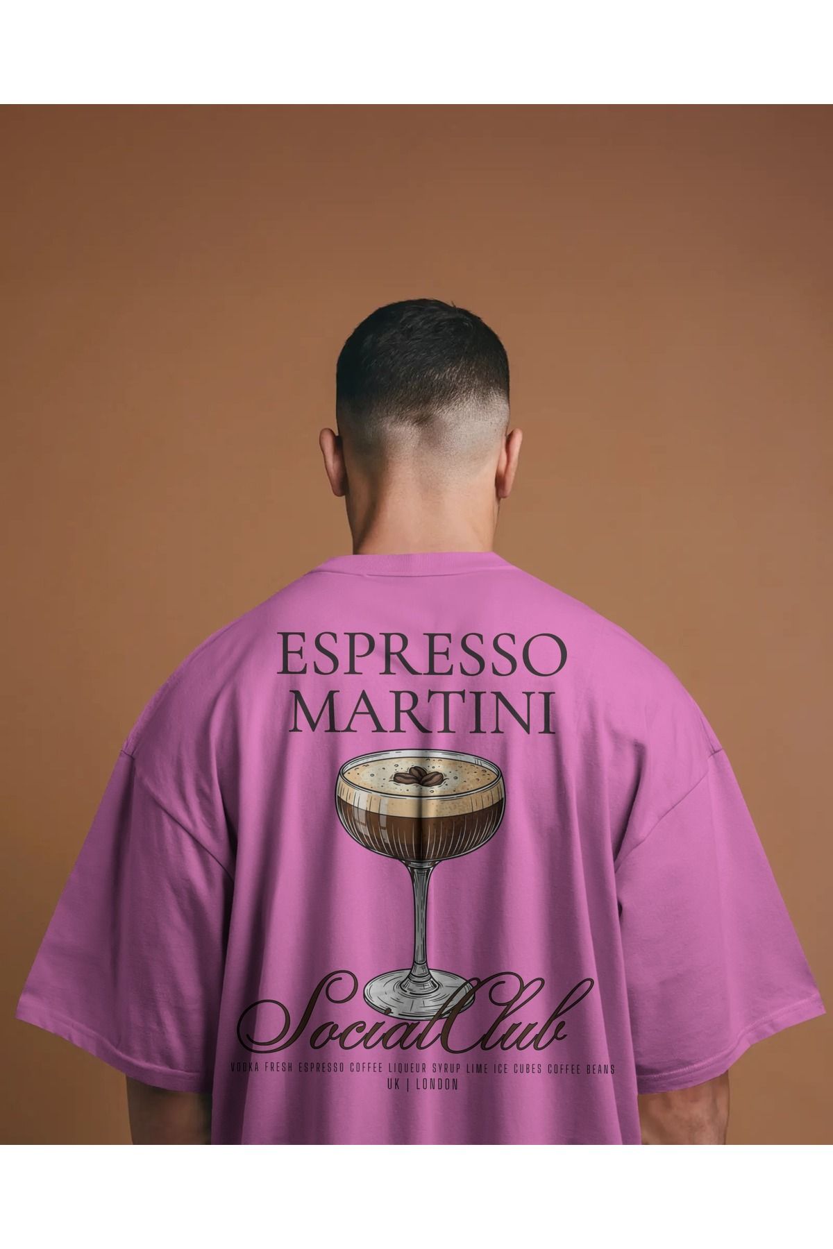 Etiole Studio Espresso Martini - Oversize Tişört | Unisex Tişört | Rahat Kesim