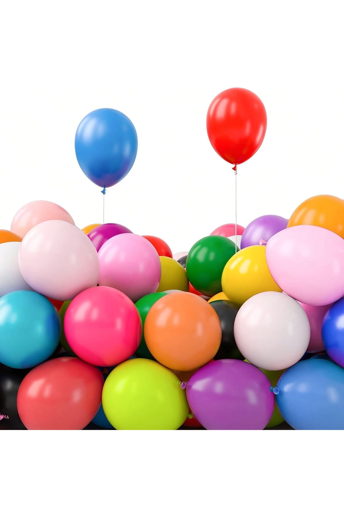 UVERTE 10 Adet 5 inç12 cm Beyaz Balon Doğum Günü Balonu Mini Balon