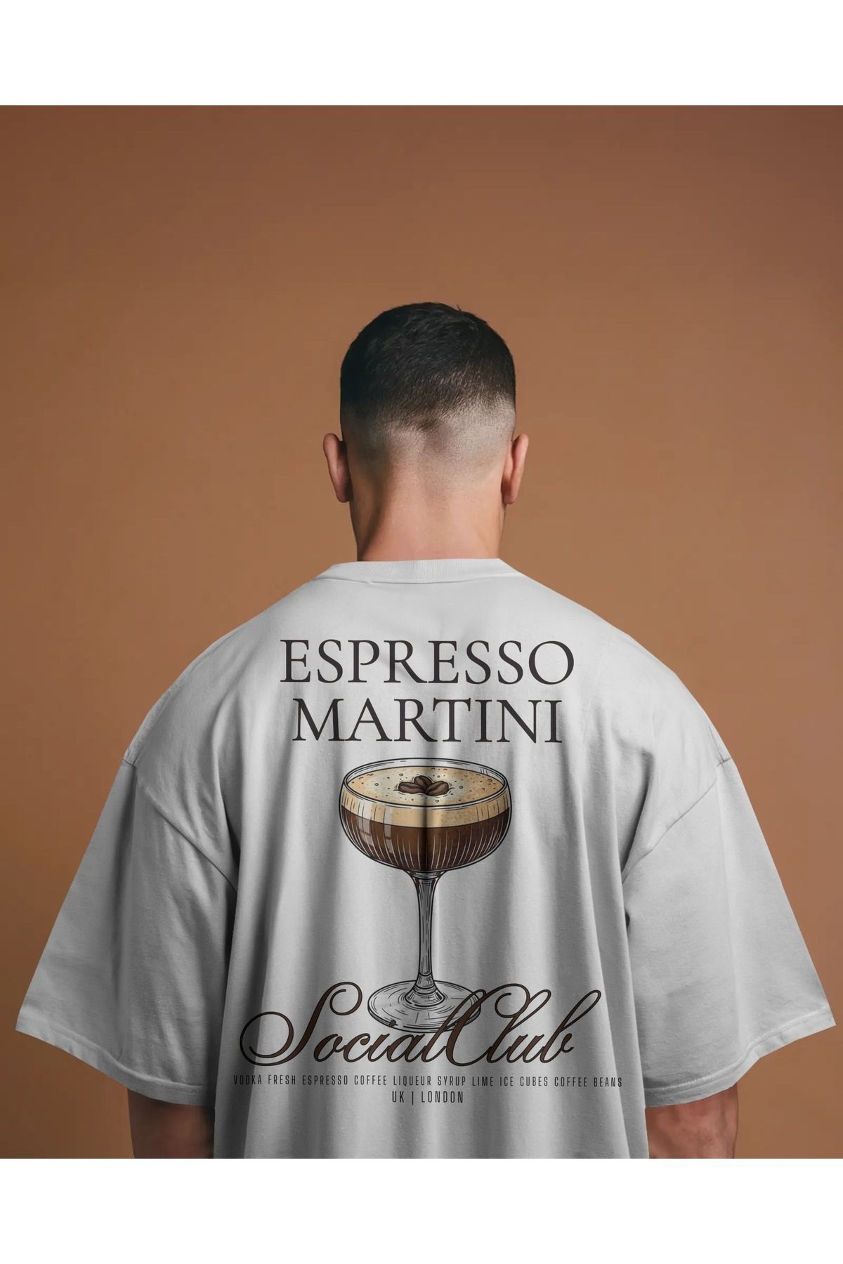 Etiole Studio Espresso Martini - Oversize Tişört | Unisex Tişört | Rahat Kesim