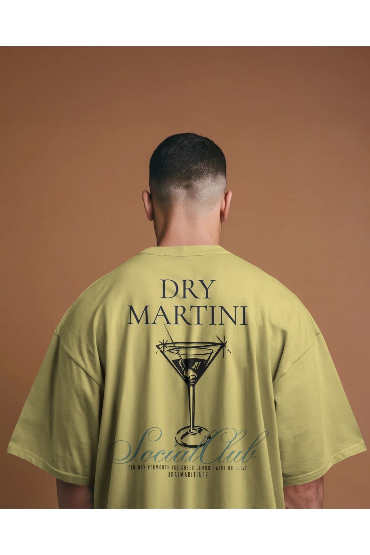 Etiole Studio Dry Martini - Oversize Tişört | Unisex Tişört | Rahat Kesim Etiole Studio