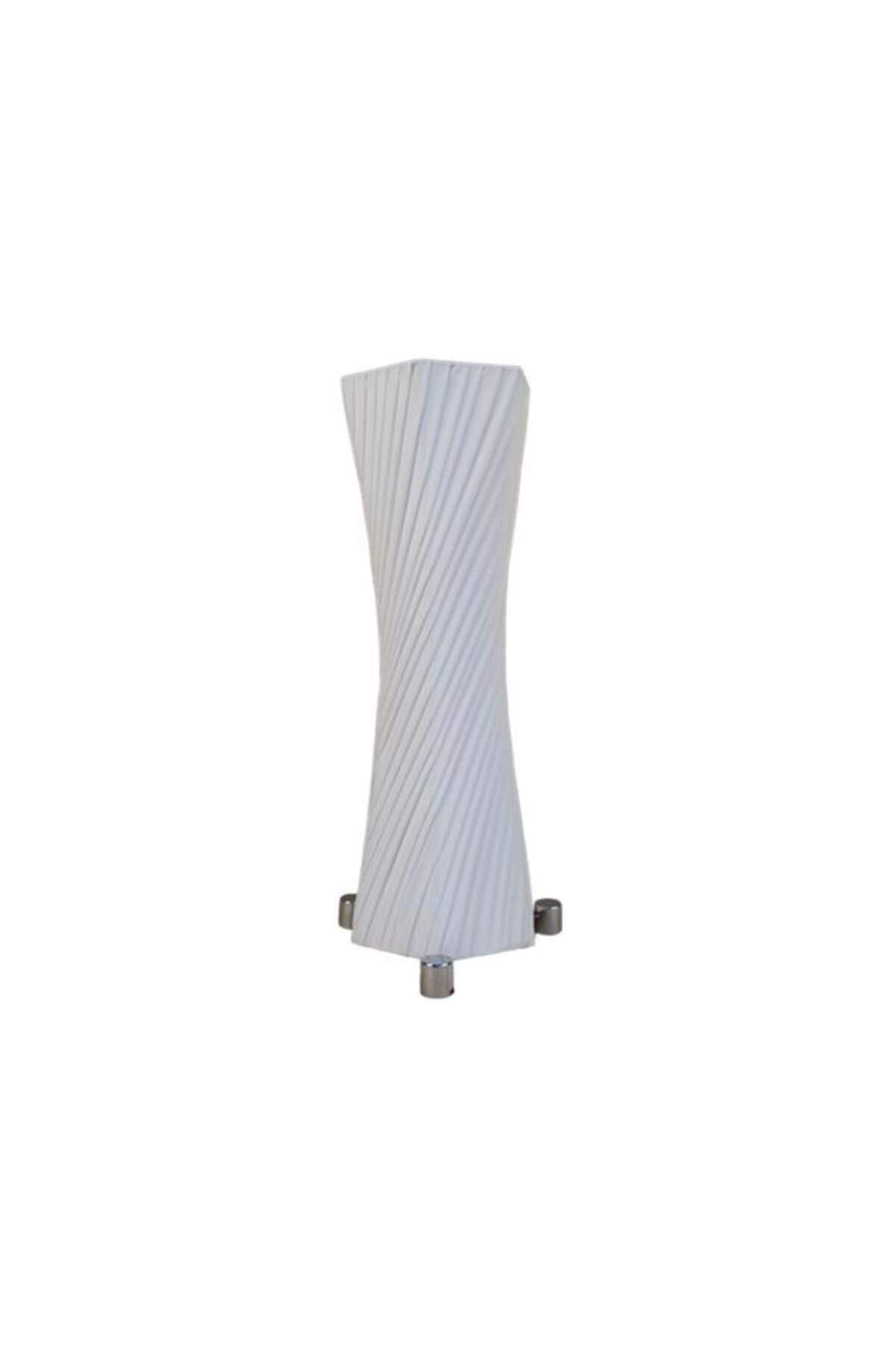Generic-Micasa 40W E27 Modern and Elegant Design Dual Bulb Illumination Table Lamp White 1