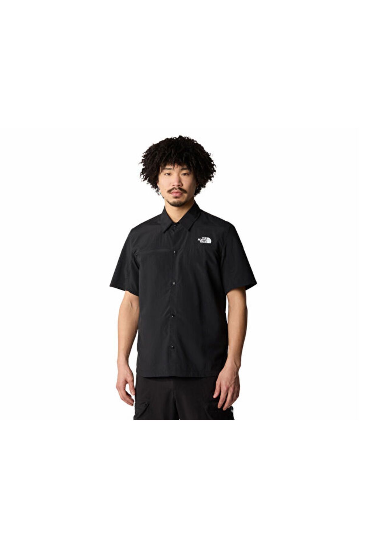 THE NORTH FACE M Packable Ss Shirt Erkek Günlük Gömlek NF0A883J4H01 Siyah