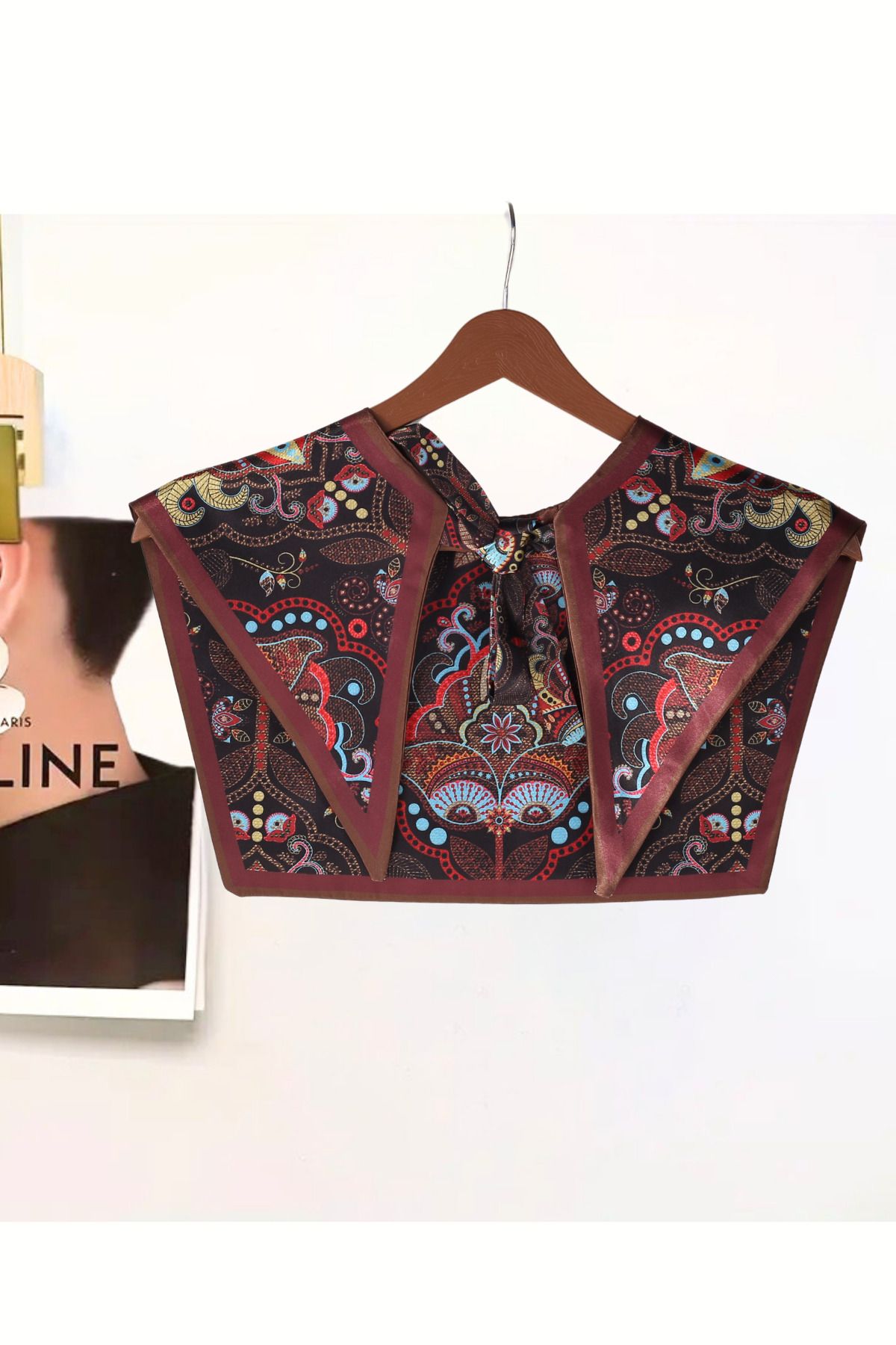 nurfemina Bohem Stil Etnik Desenli Kadın Omuz Şalı
