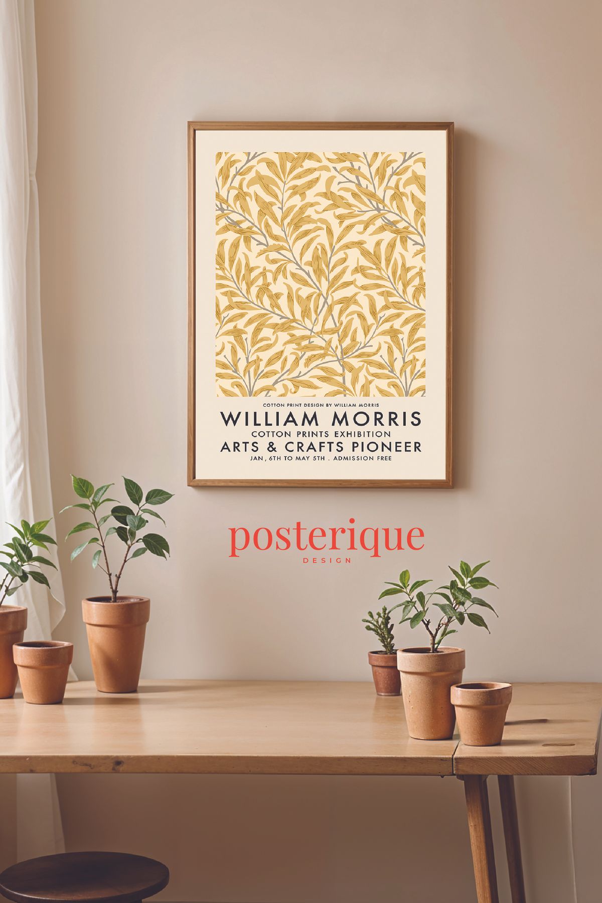posterique William Morris Çerçevesiz Poster Çerçevesiz Tablo