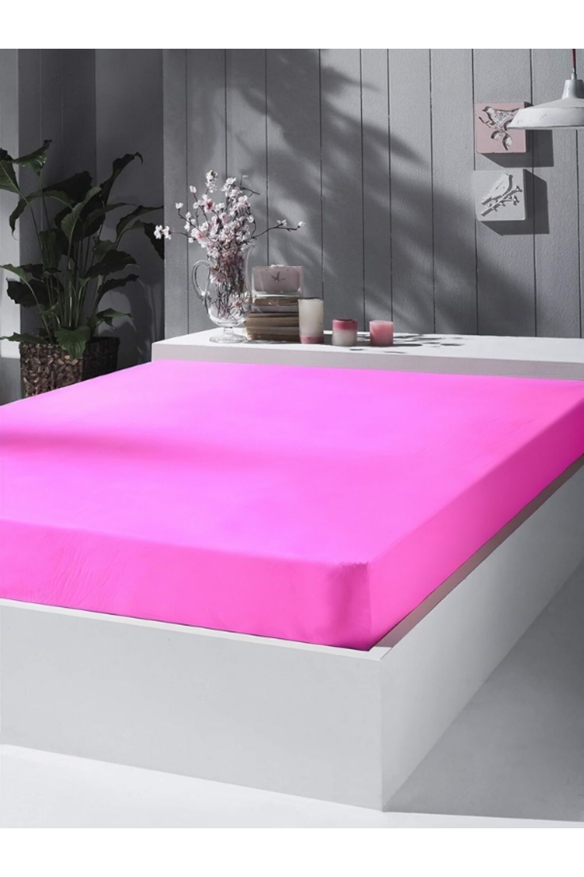 Artiva Home Collection Çift Kişilik Fitted Lastikli Çarşaf %100 Pamuklu Penye Kumaş