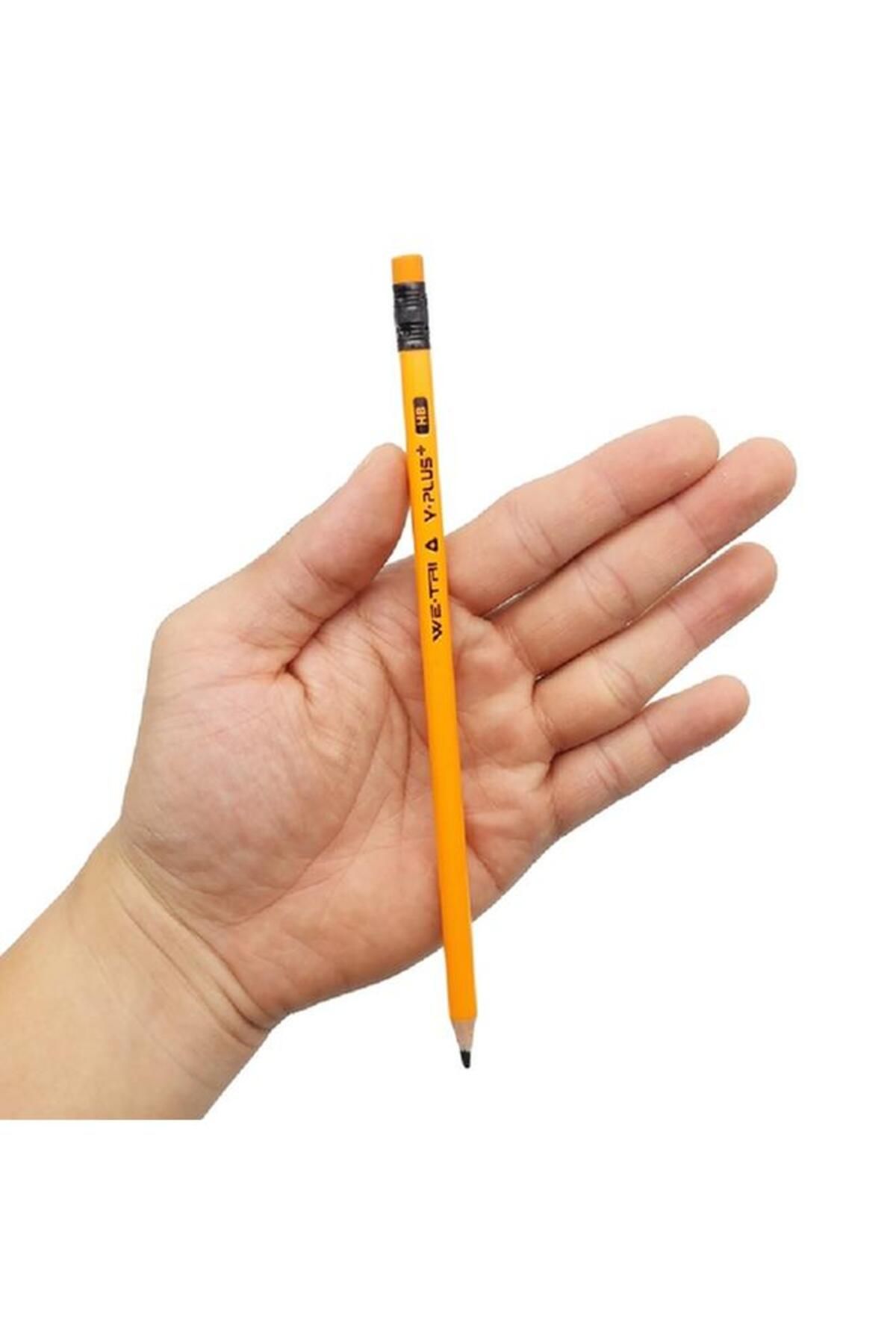Generic-قلم رصاص مقاوم للكسر من Y plus+ HB مع طرف ممحاة مُلحق، برتقالي، 8 مم، YOYI-TX1701 3