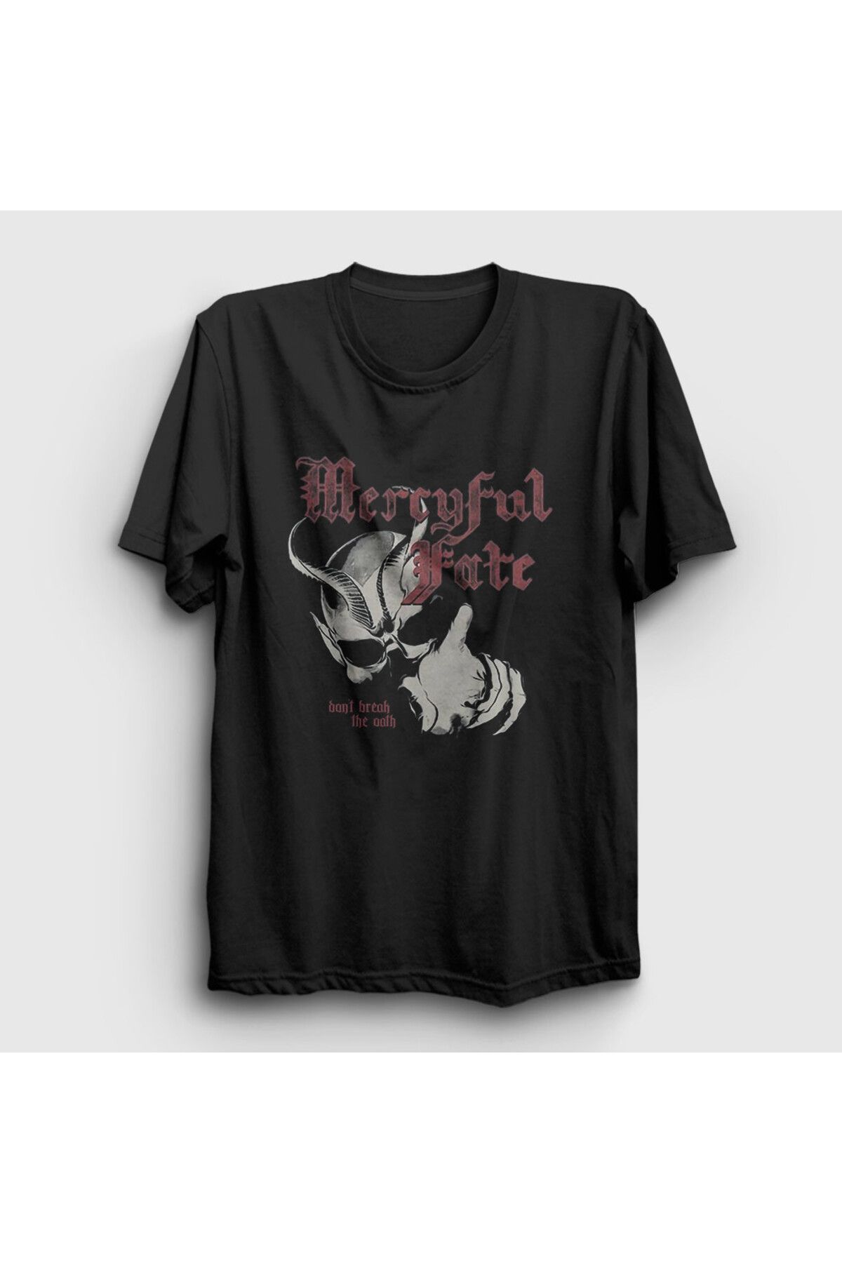 Presmono Unisex Siyah Oath Mercyful Fate T-Shirt 550623tt