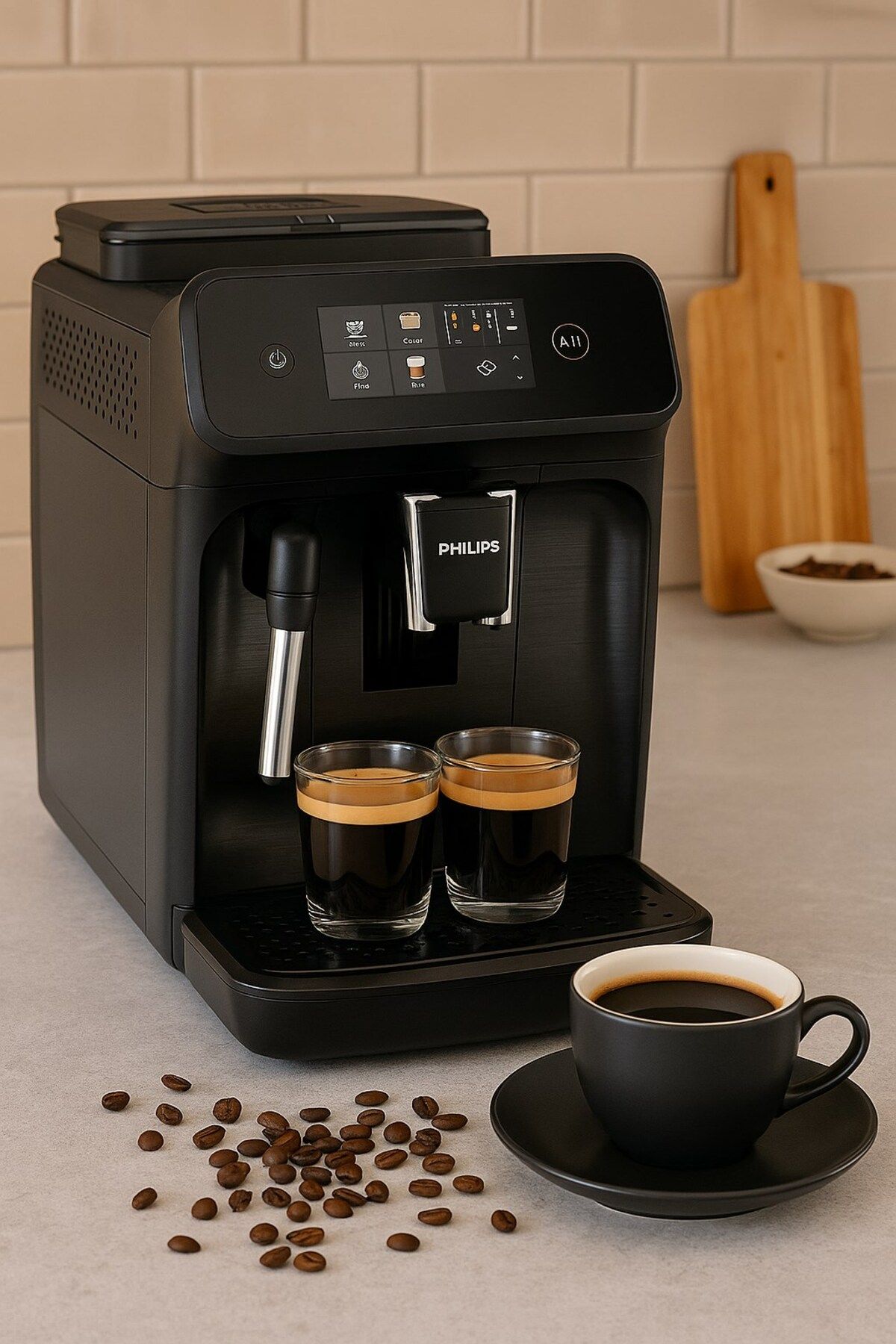 Philips Süt Köpürtücülü Ep 2220 Tam Otomatik Kahve Ve Espresso Makinesi + 500gr kahve hediyeli