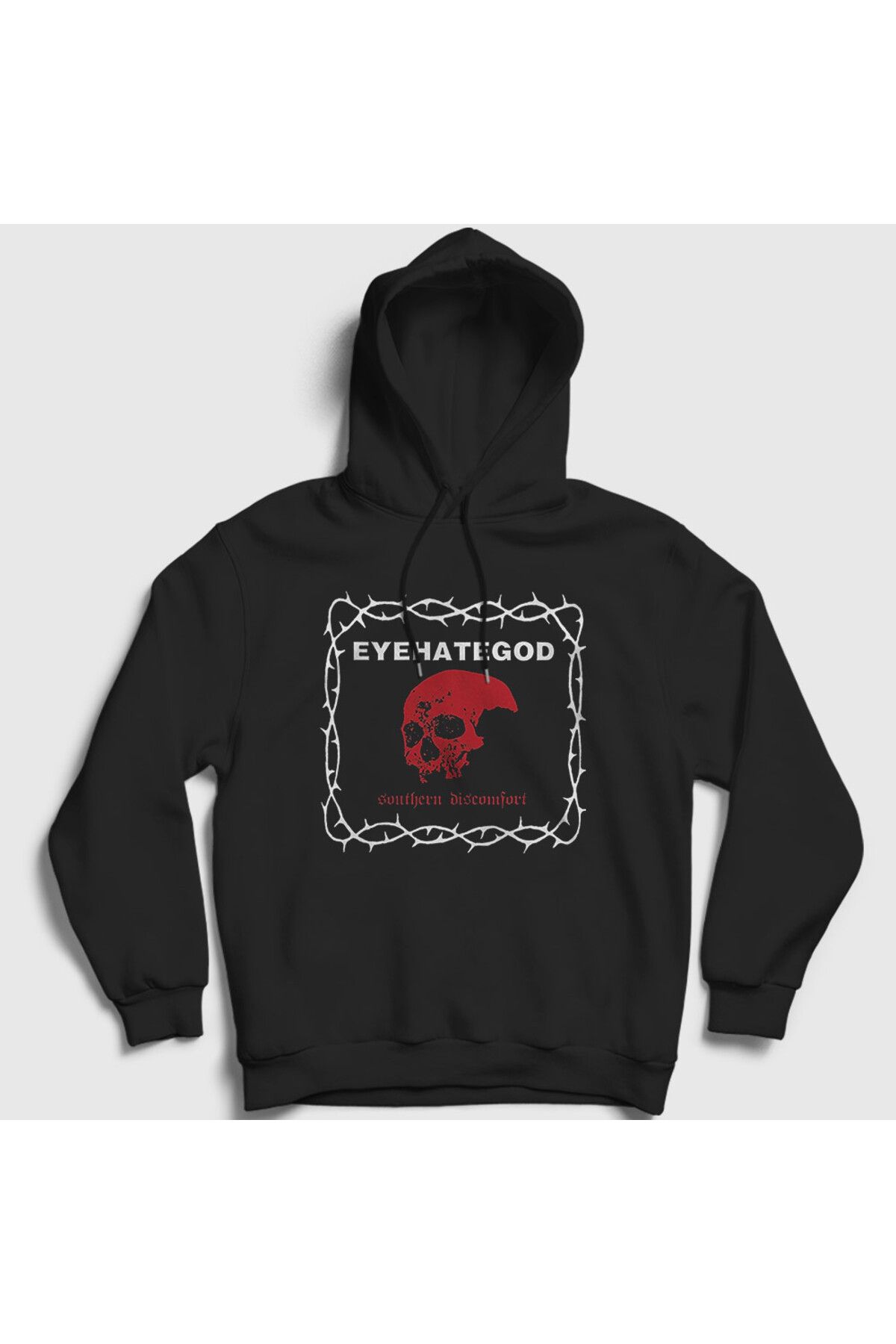 Presmono Unisex Siyah Southern Discomfort Eyehategod Kapüşonlu Sweatshirt 551582tt