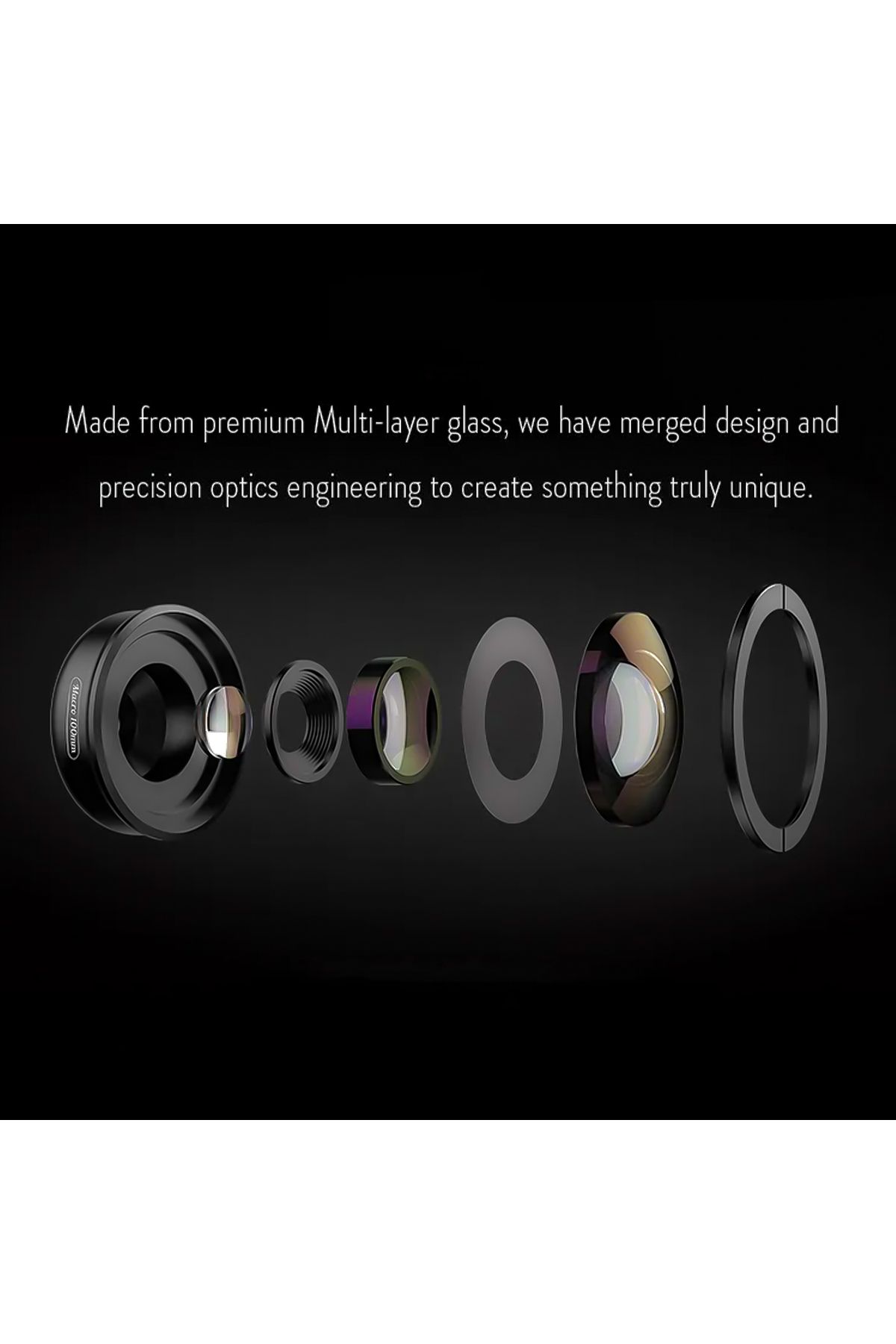 APEXEL-HD 100mm Macro Phone Lens, Apexel, 10X, Multi Layer, 4K, Universal Clip for Smartphone 3